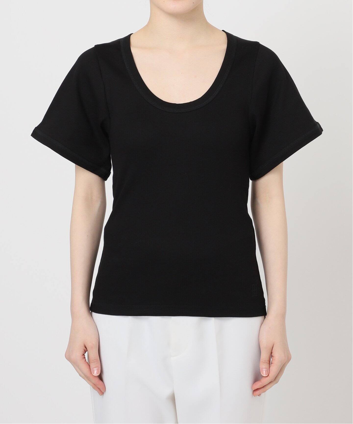 追加》BY MALENE BIRGER/バイマレーネビルガー リブUネックTEE