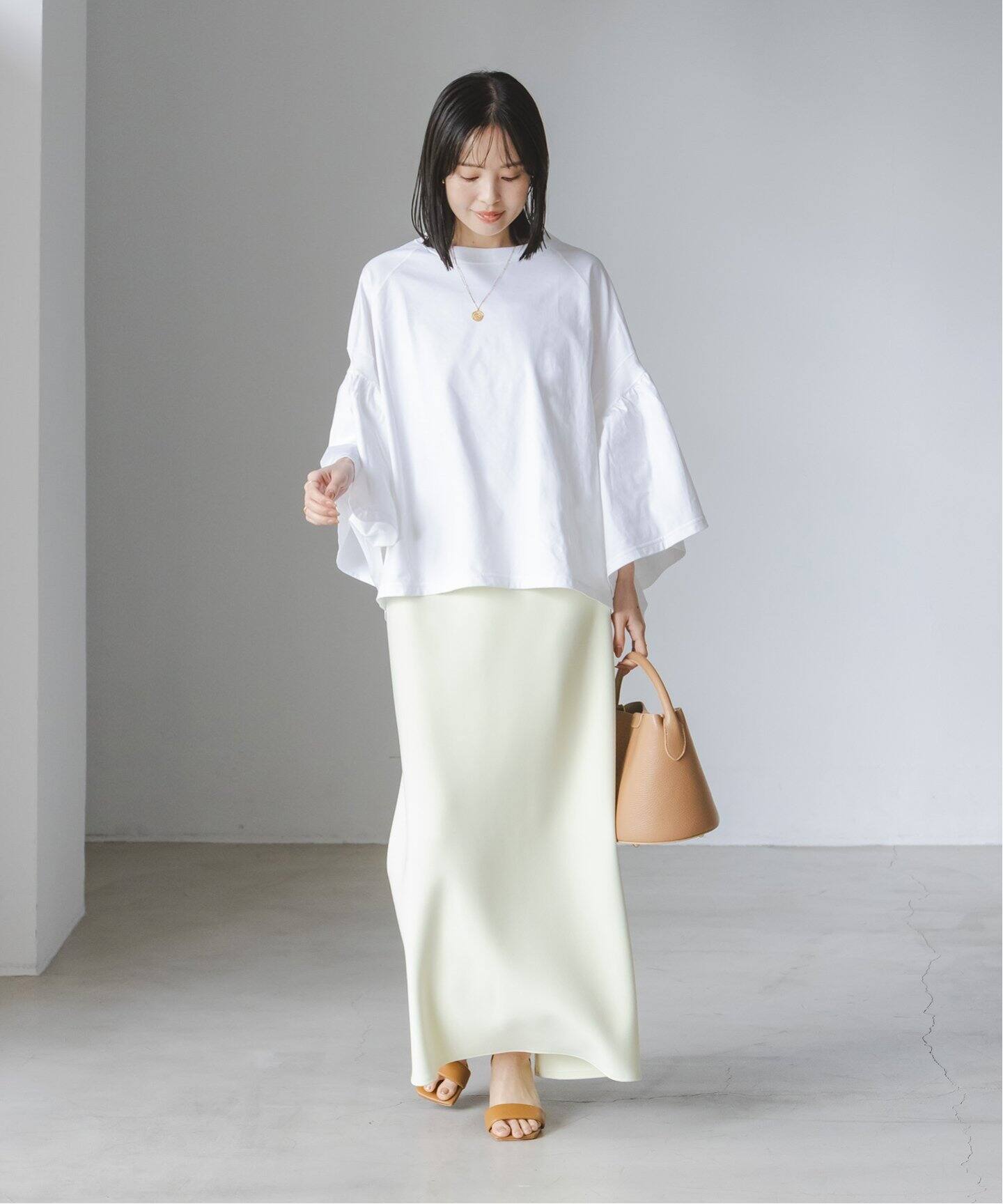 COG THE BIGSMOKE/コグザビッグスモーク LAURA GATHERED SLV TOP