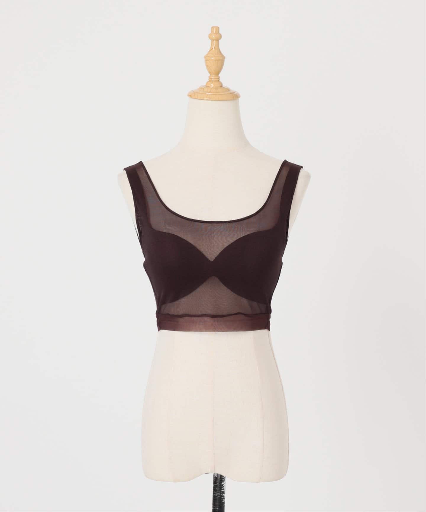 NICENICE MOMENT/ナイスナイスモーメント MESH BRA TANK（カップ