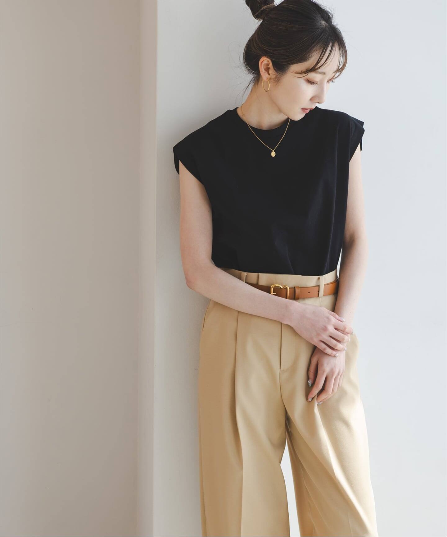 WEB限定追加》YLEVE/イレーヴ オーガニックコットンノースリーブ（T
