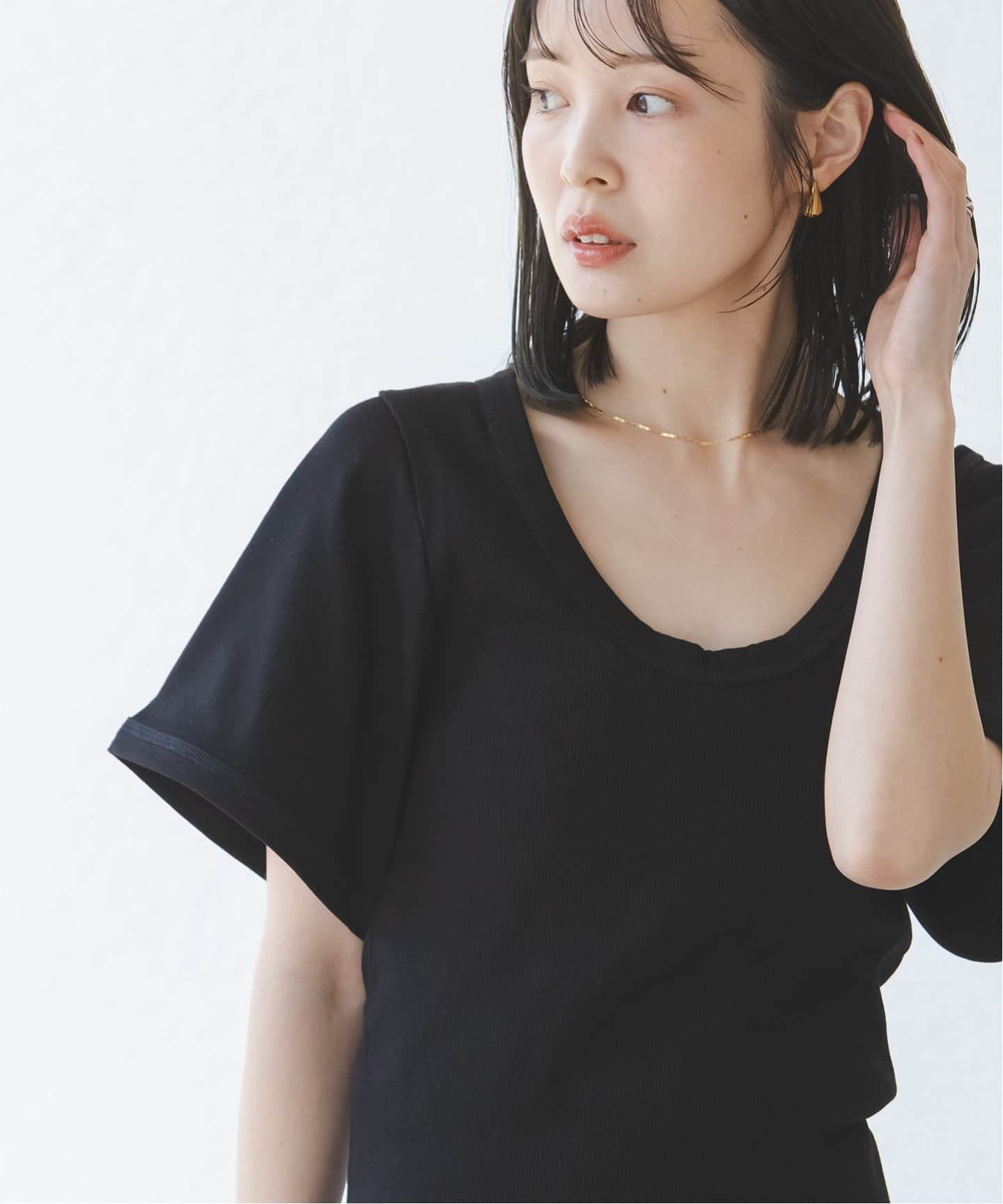 BY MALENE BIRGER/バイマレーネビルガー リブUネックTEE（T
