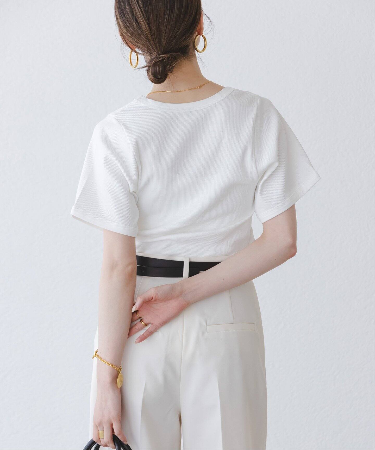 BY MALENE BIRGER/バイマレーネビルガー リブUネックTEE（T