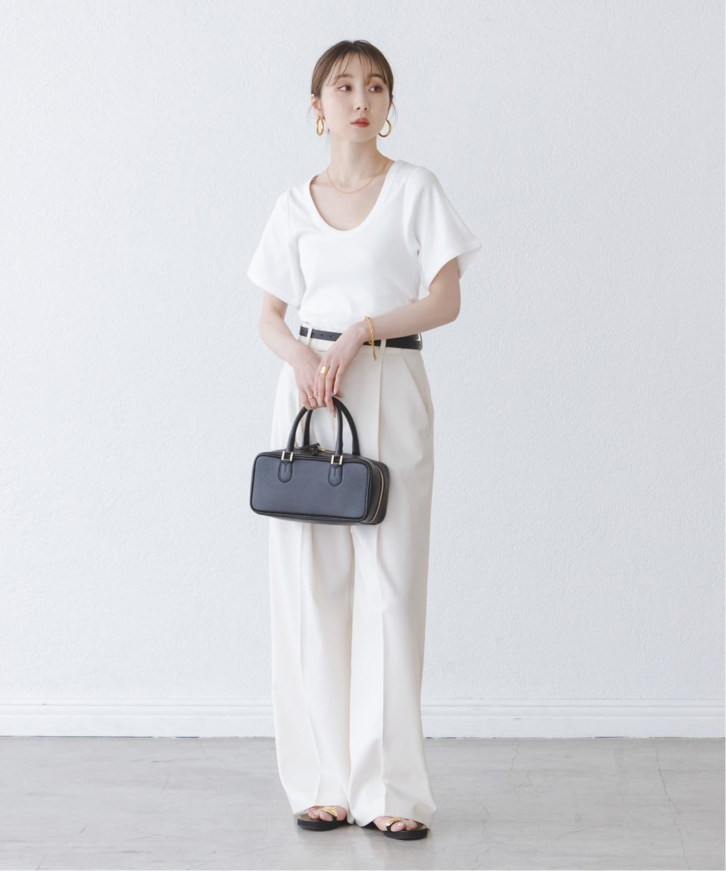 tシャツ BY MALENE BIRGER/バイマレーネビルガー リブUネックTEE レディース BY MALENE BIRGER/バイマレーネビルガー リブUネックTEE（T