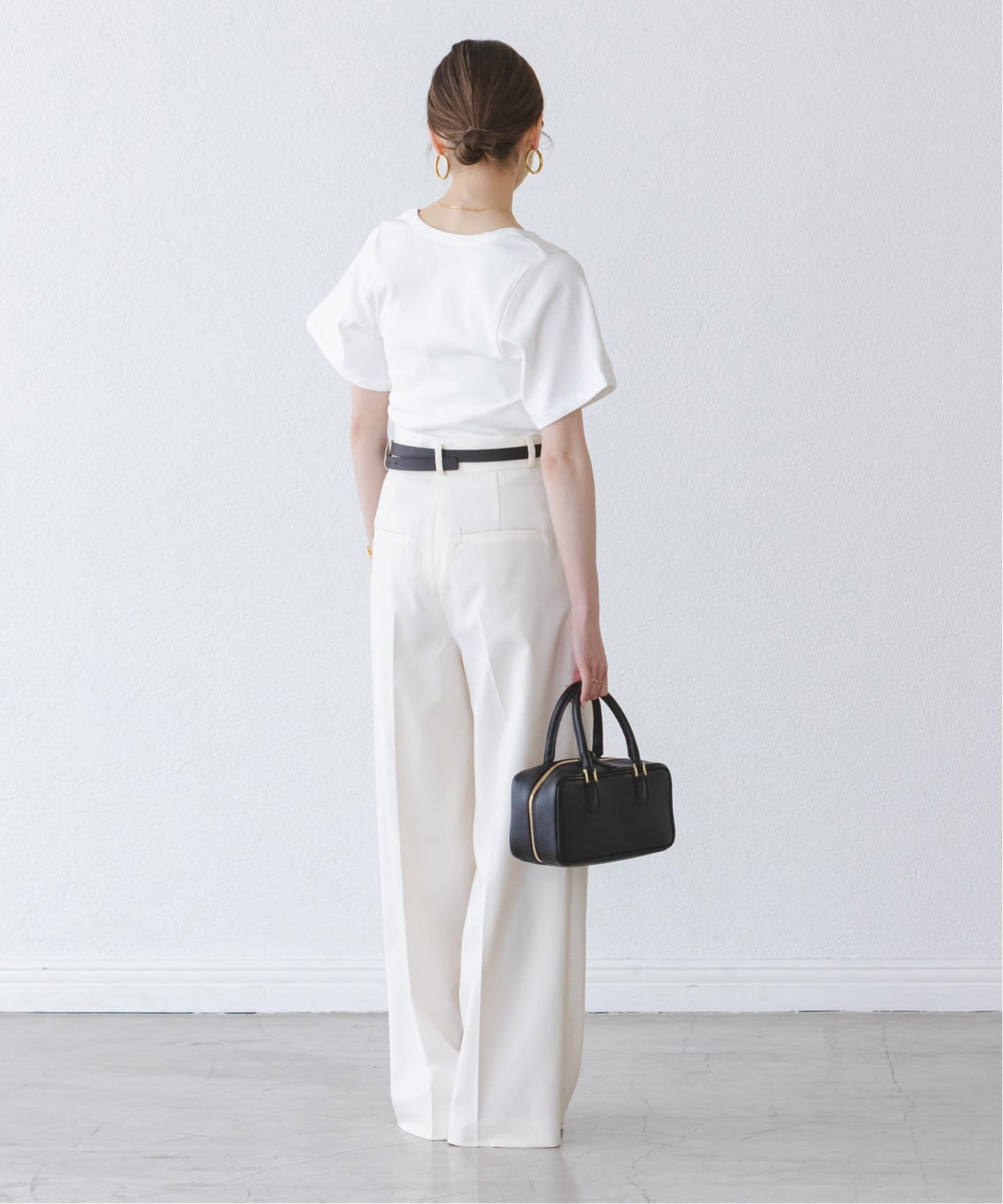 25SS Noble バイマレーネビルガー　リブUネックTee BY MALENE BIRGER/バイマレーネビルガー リブUネックTEE（T