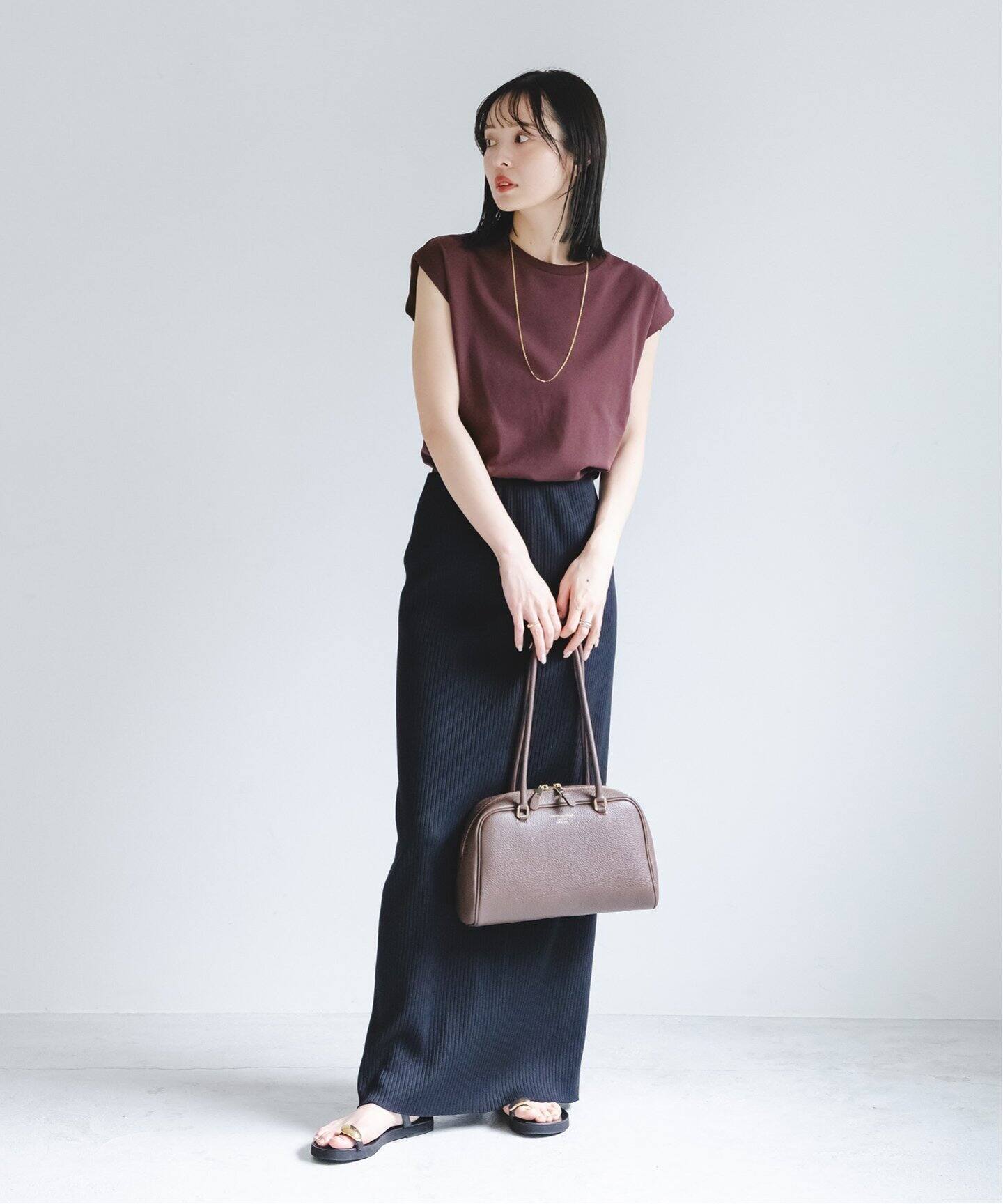 YLEVE/イレーヴ オーガニックコットンノースリーブ（Tシャツ