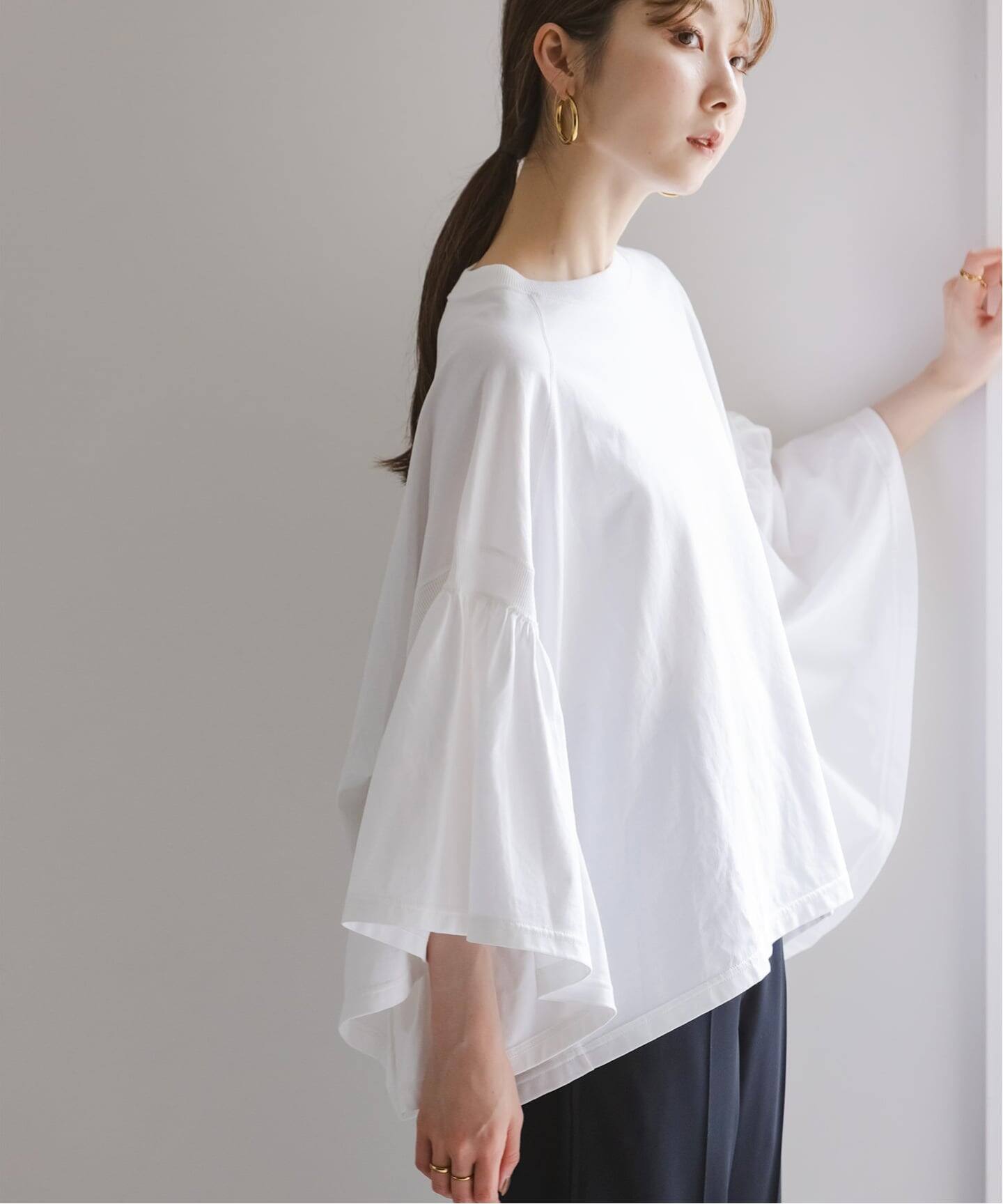 コグザビッグスモーク LAURA GATHERED SLV TOP NOBLE NOBLE｜《追加》COG THE BIGSMOKE/コグザビッグスモーク LAURA