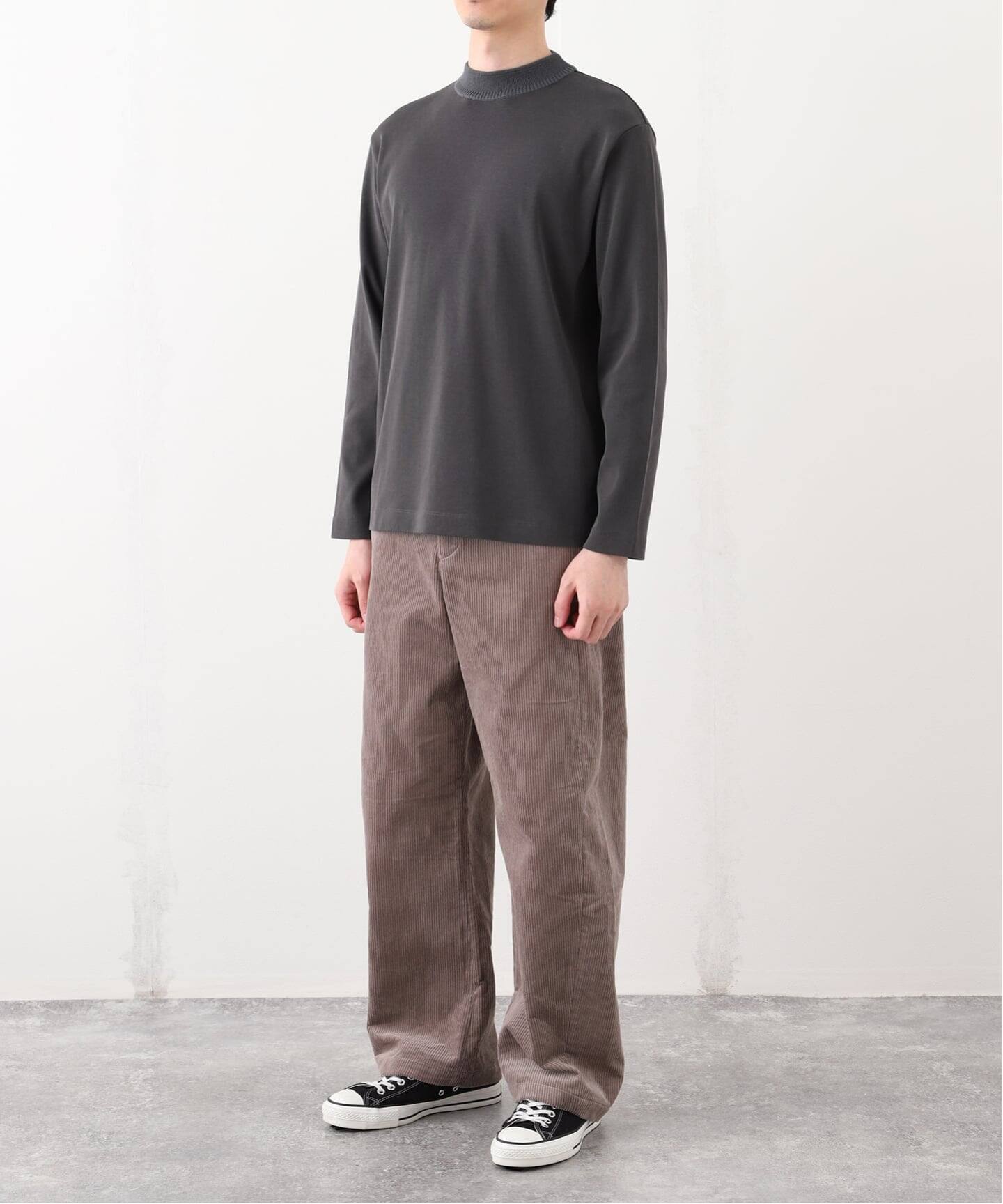 KNITTED リブ フライス モックネック ニット（ニット／セーター