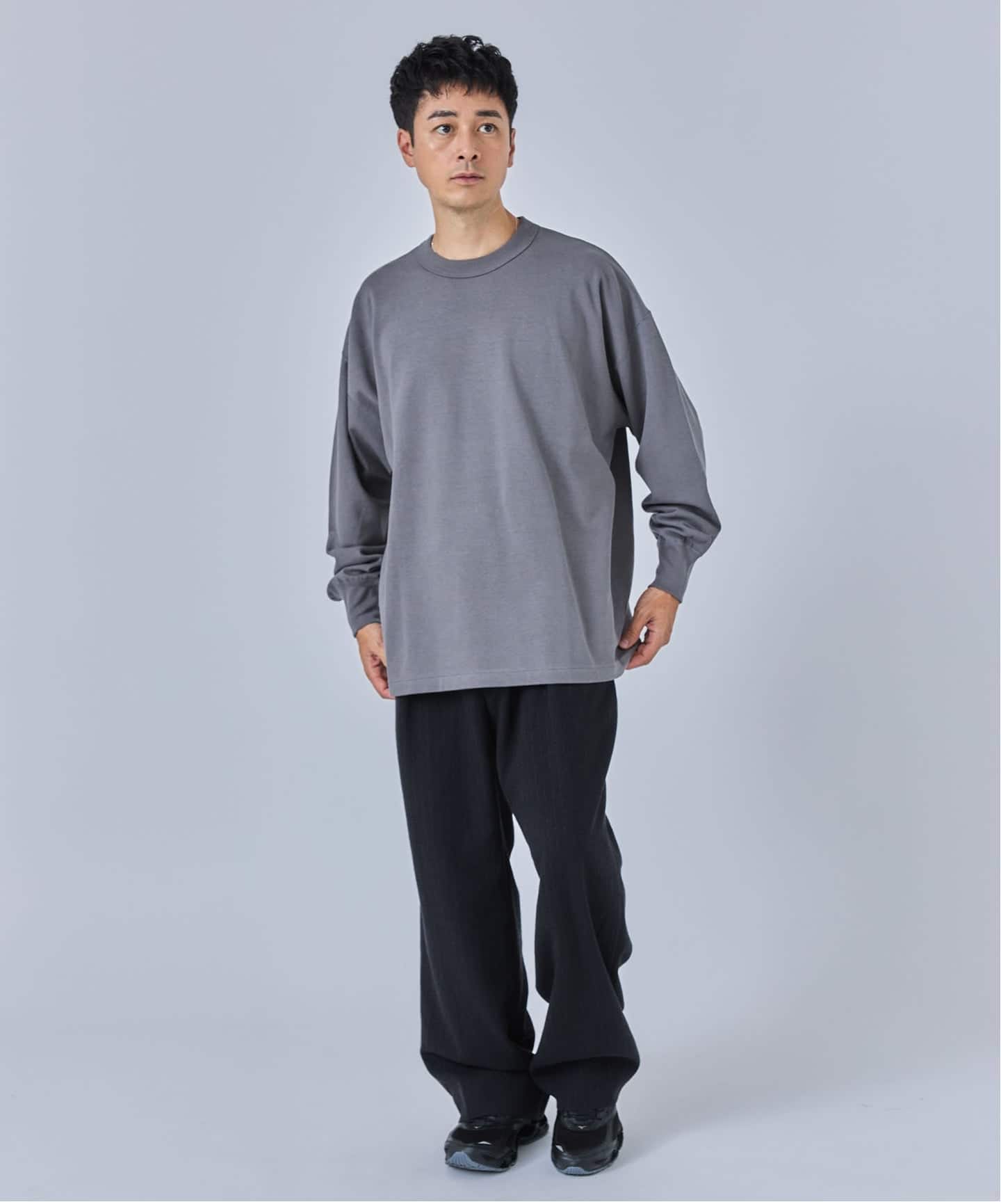 ETS.MATERIAUX マテリオ プルオーバーカットソー リネン100% ETS.MATERIAUX マテリオ プルオーバーカットソー リネン100% ETS