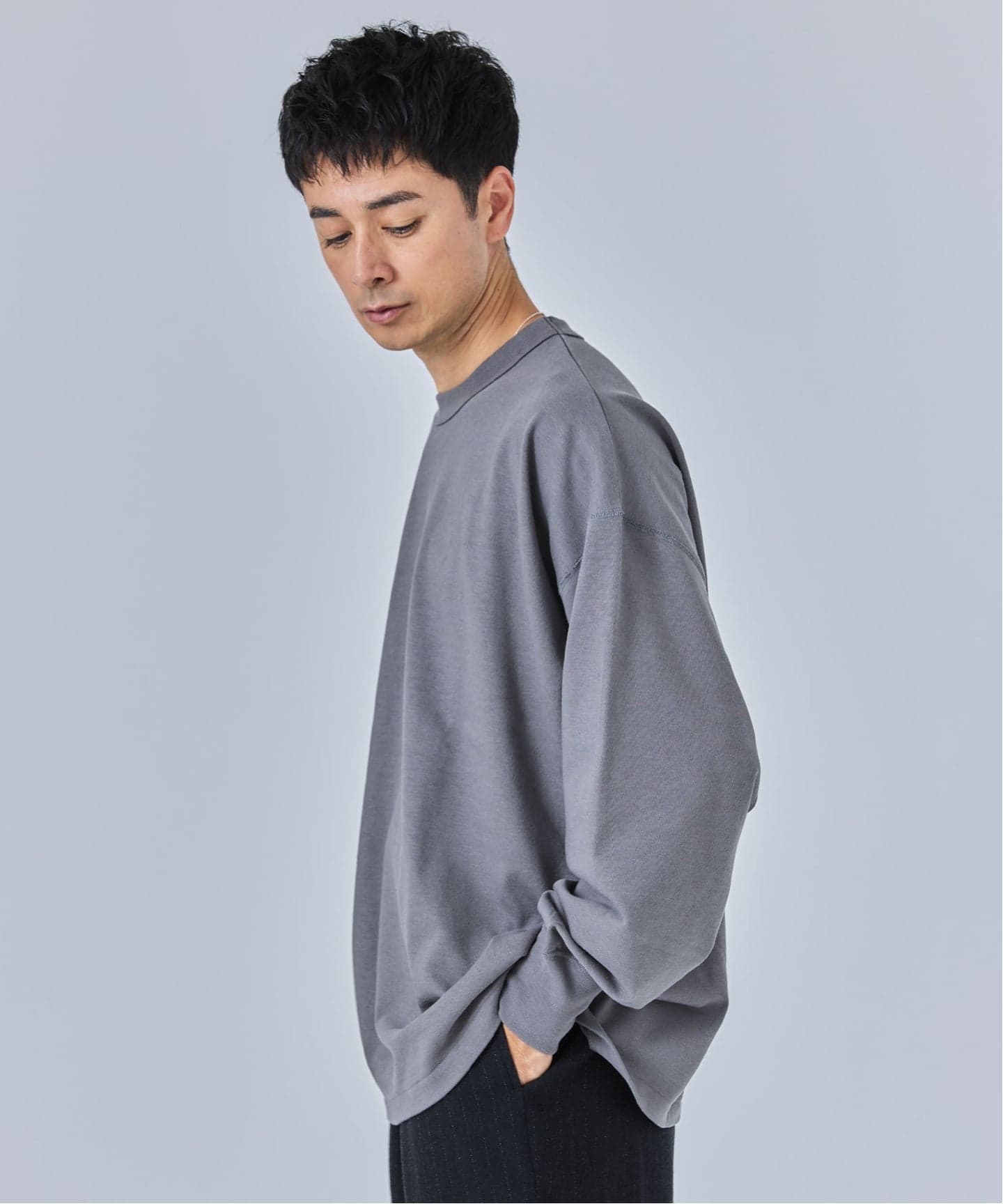 ETS.MATERIAUX(マテリオ) GOKUJUKU 天竺 ロングスリーブ（Tシャツ