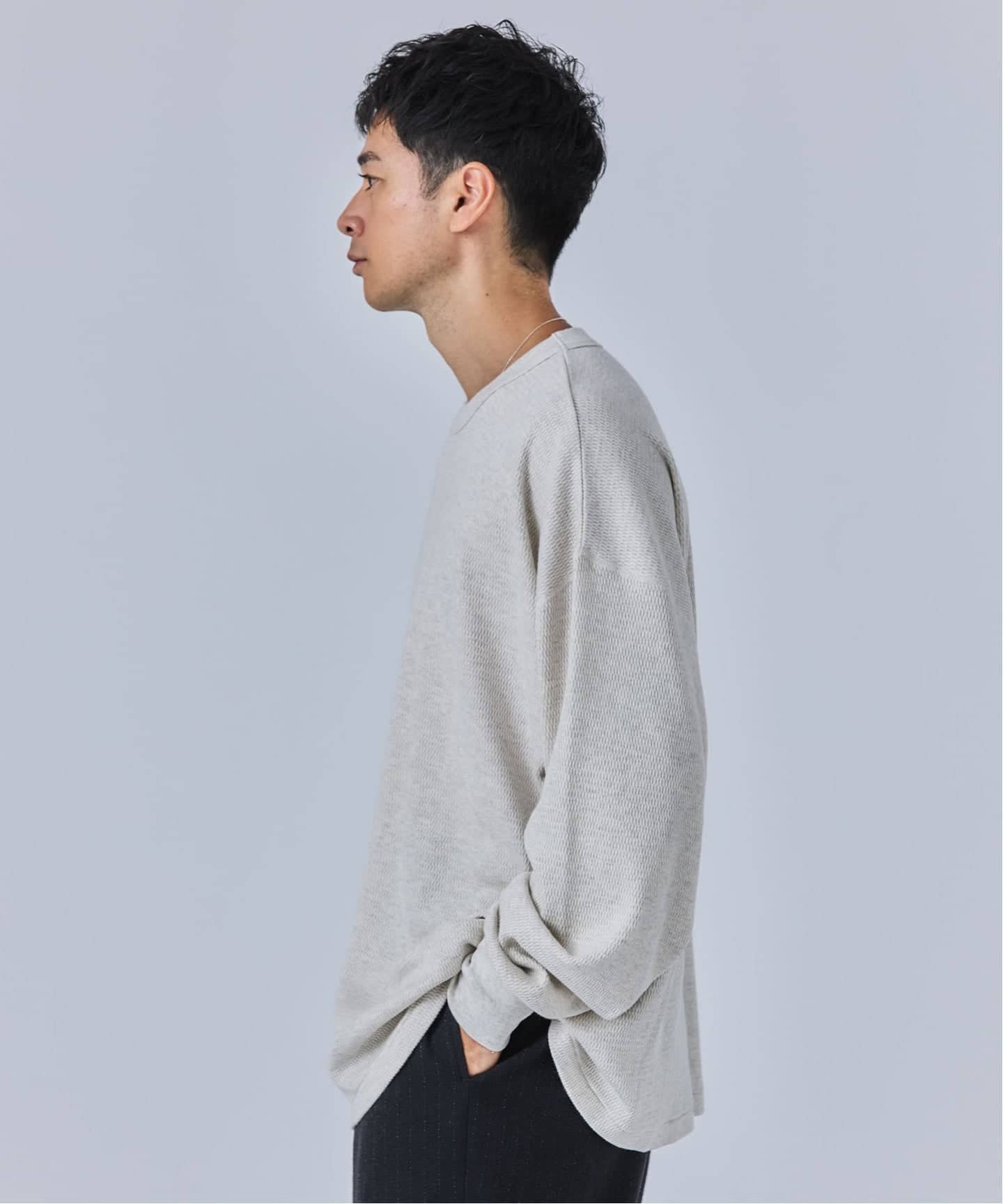 ETS.MATERIAUX(マテリオ) サーマル クルー カットソー（Tシャツ