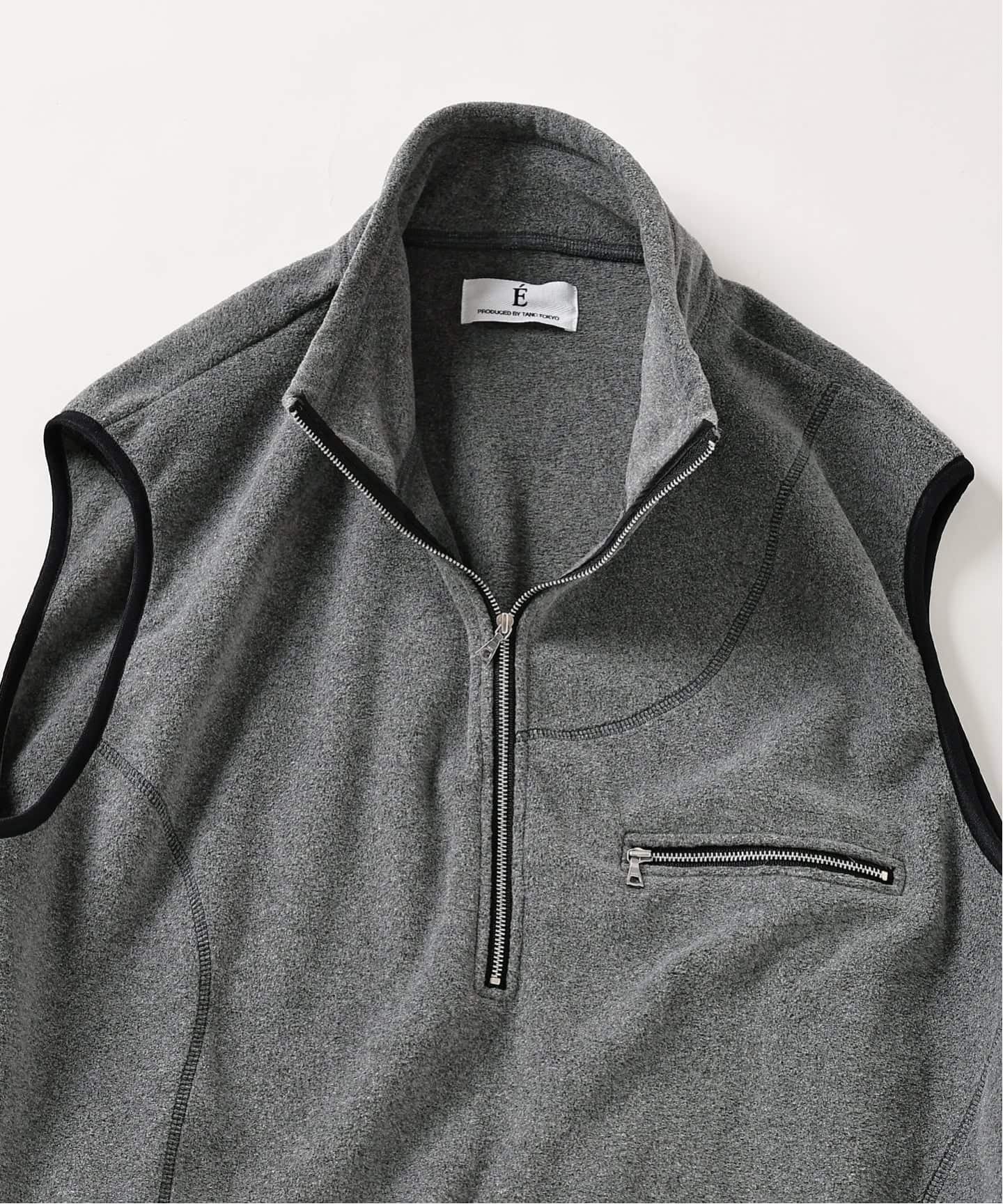 E. TanC(タンク) POLARTEC HALF ZIP SEAMED ベスト（ベスト）｜EDIFICE