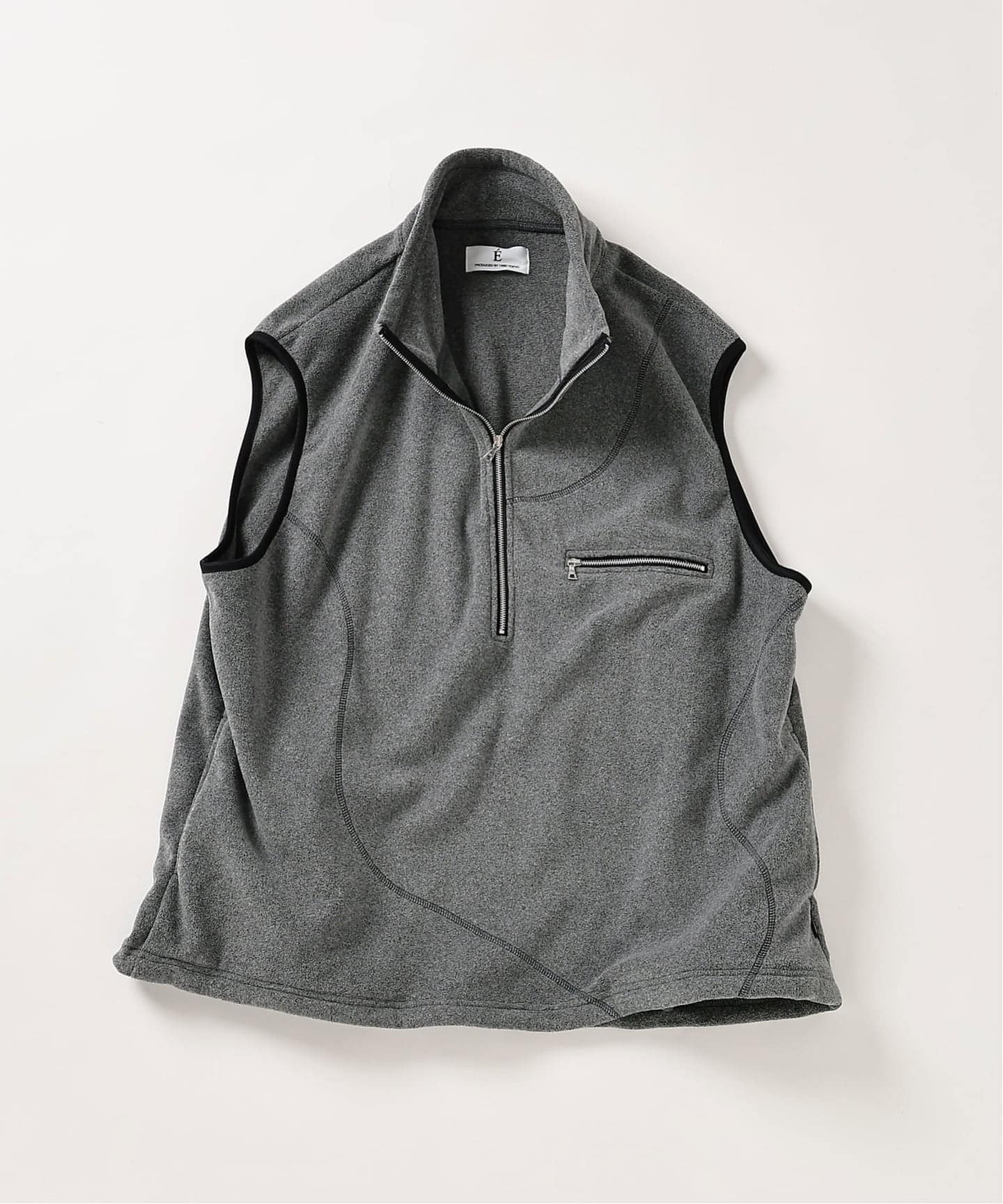 E. TanC(タンク) POLARTEC HALF ZIP SEAMED ベスト（ベスト）｜EDIFICE