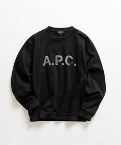 A.P.C. (アーペーセー) 別注 ロゴプリント スウェットライク ロング 