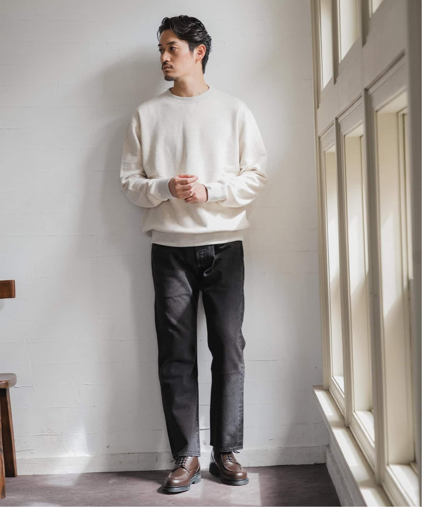 LOOPWHEELER グレー スウェット Lサイズ LOOPWHEELER トレーナー スウェット 「LOOPWHEELER for