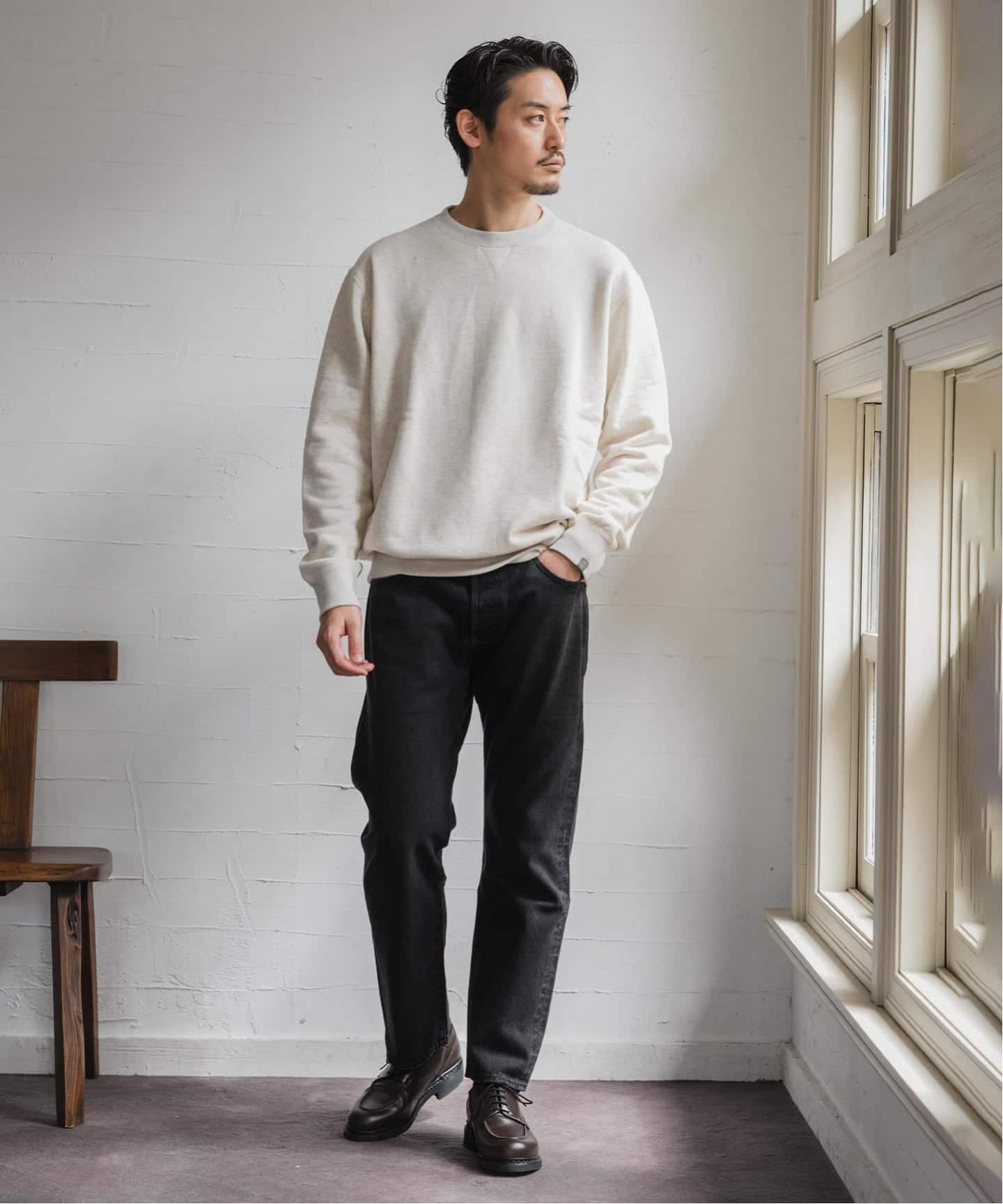 LOOPWHEELER for LOWERCASE ライトツリウラケ ルーズフィット