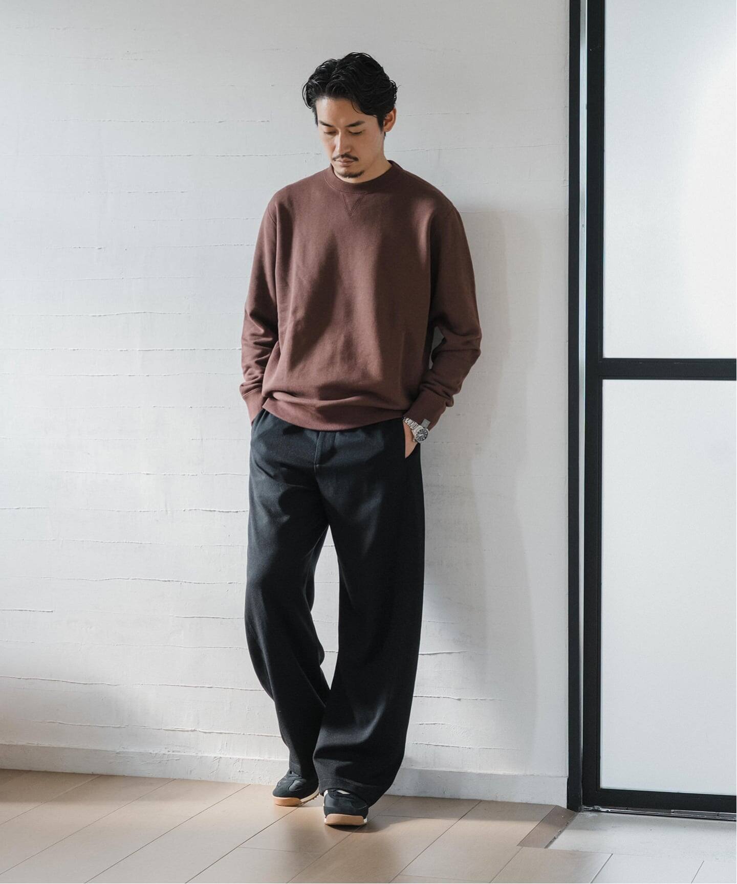 LOOPWHEELER for LOWERCASE ライトツリウラケ ルーズフィット