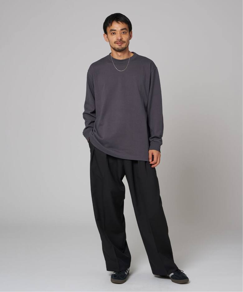 LOOPWHEELER for LOWERCASE ツリテンジク ロングスリーブ（Tシャツ 