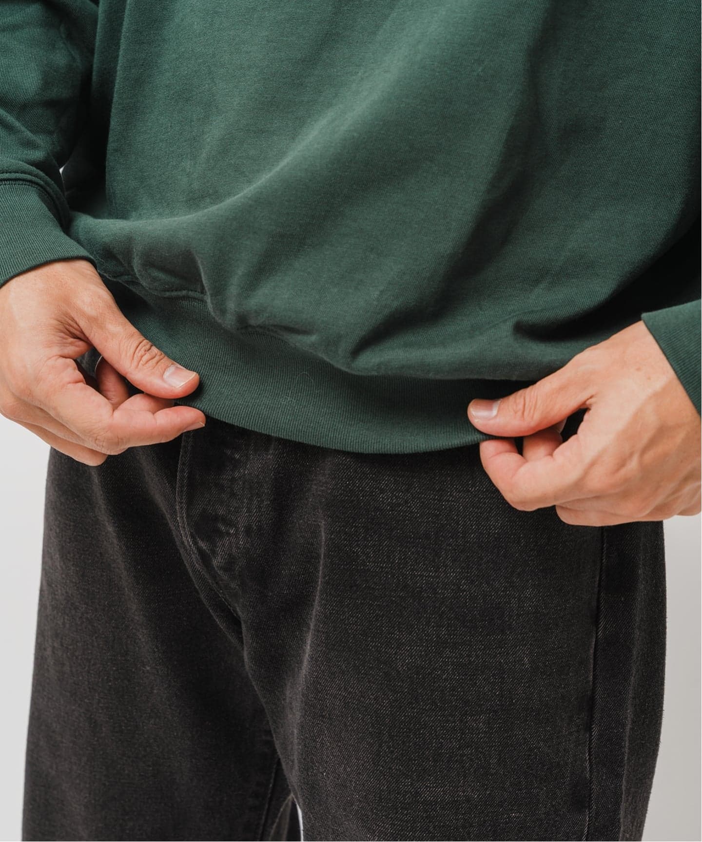 handvaerk (ハンドバーク) 別注 クルー ネック ロングスリーブ Tシャツ