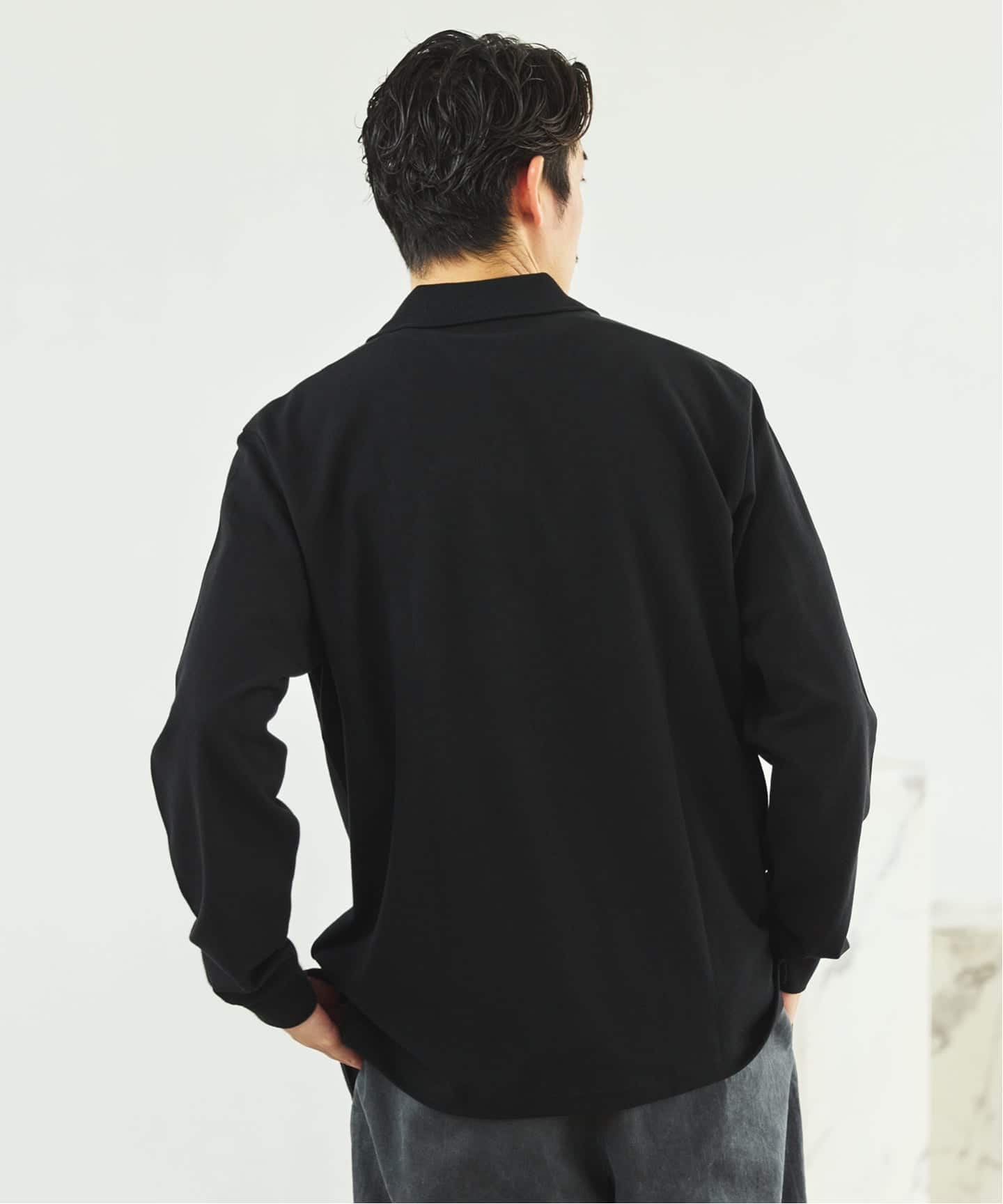 LACOSTE(ラコステ) 別注 フルオープン ロングスリーブポロシャツ