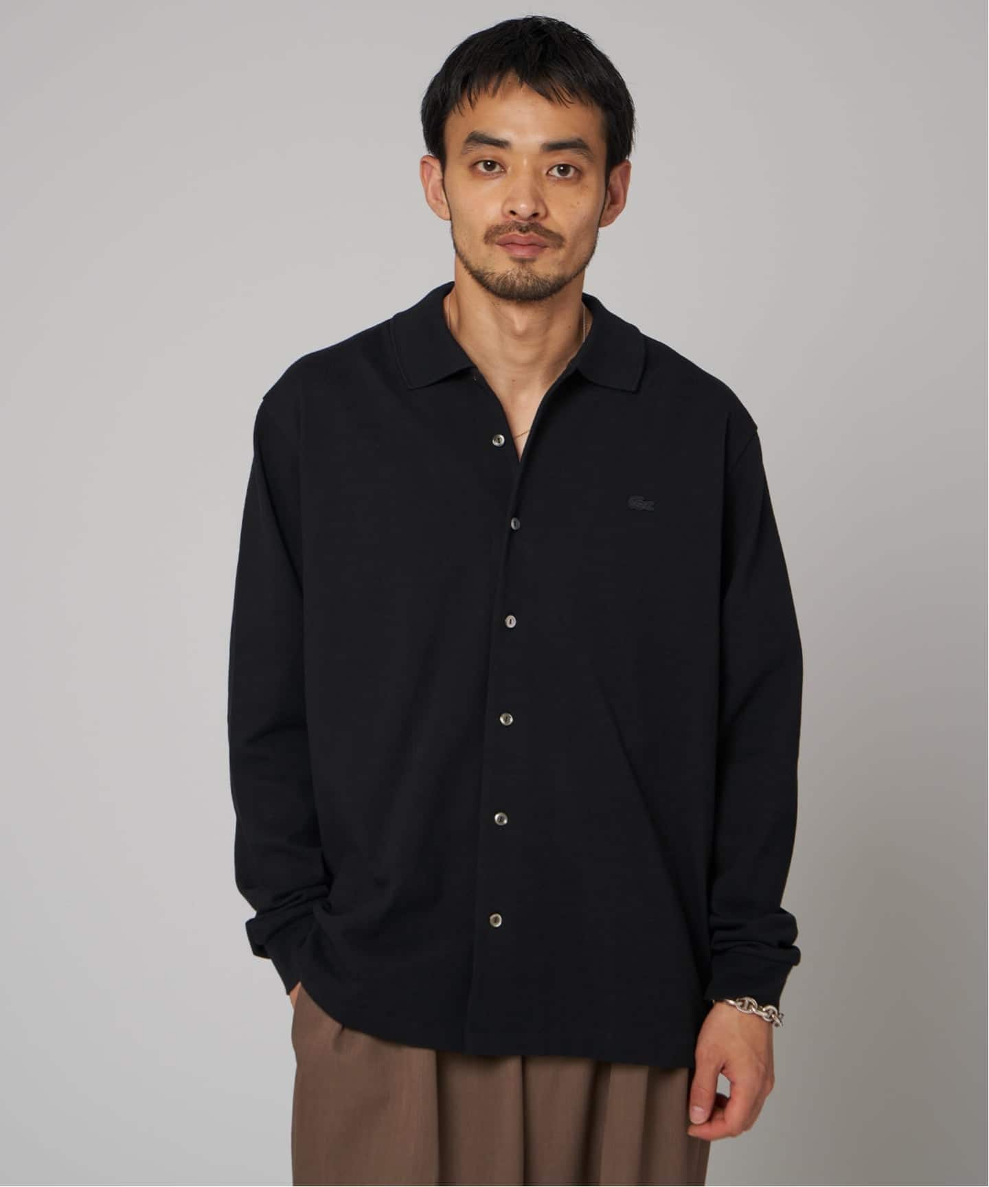 LACOSTE(ラコステ) 別注 フルオープン ロングスリーブポロシャツ（T