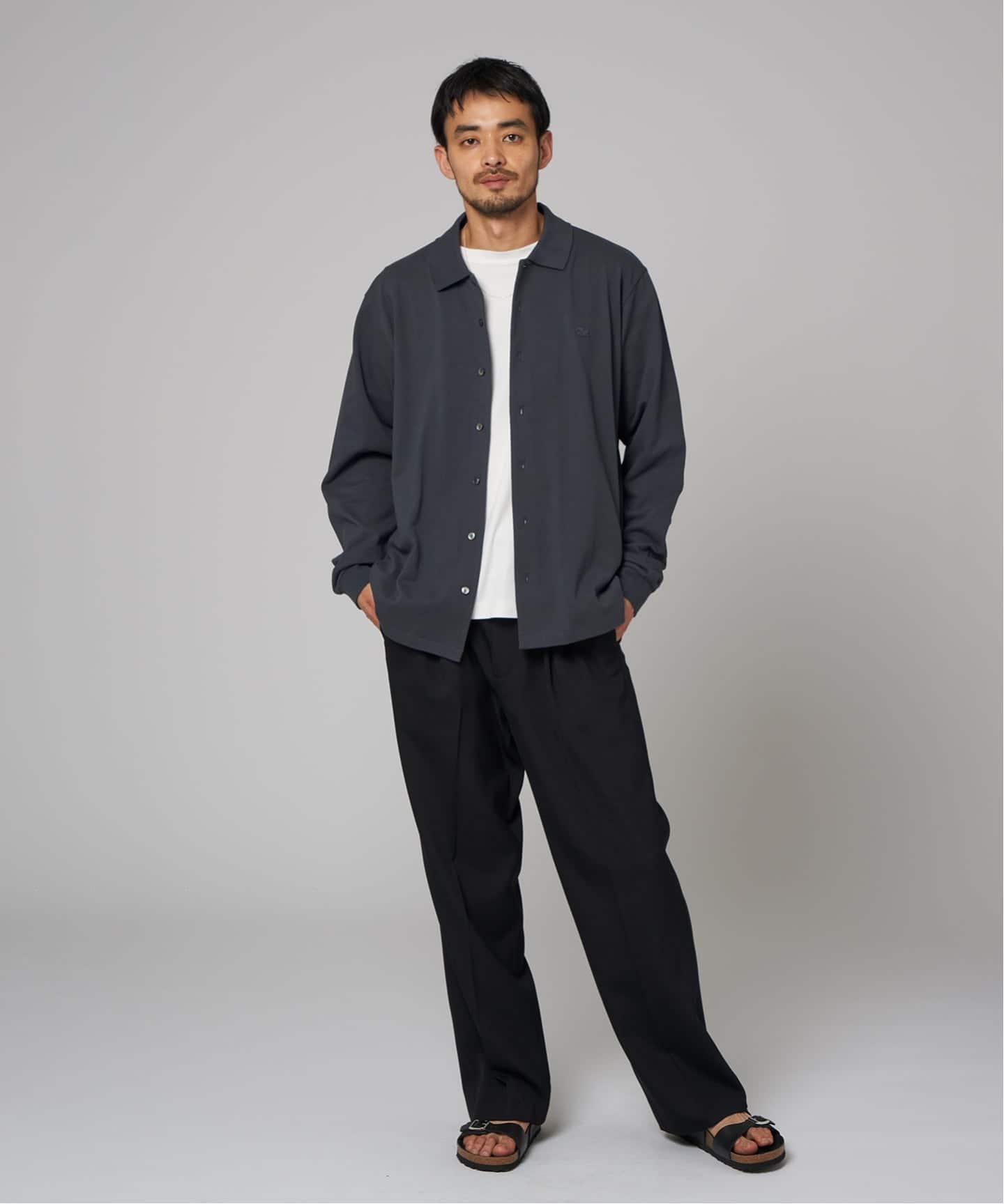 LACOSTE(ラコステ) 別注 フルオープン ロングスリーブポロシャツ（T