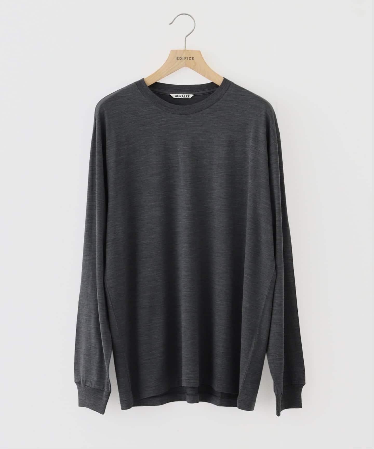 AURALEE (オーラリー) WOOL SOFT JERSEY L/S Tシャツ（Tシャツ