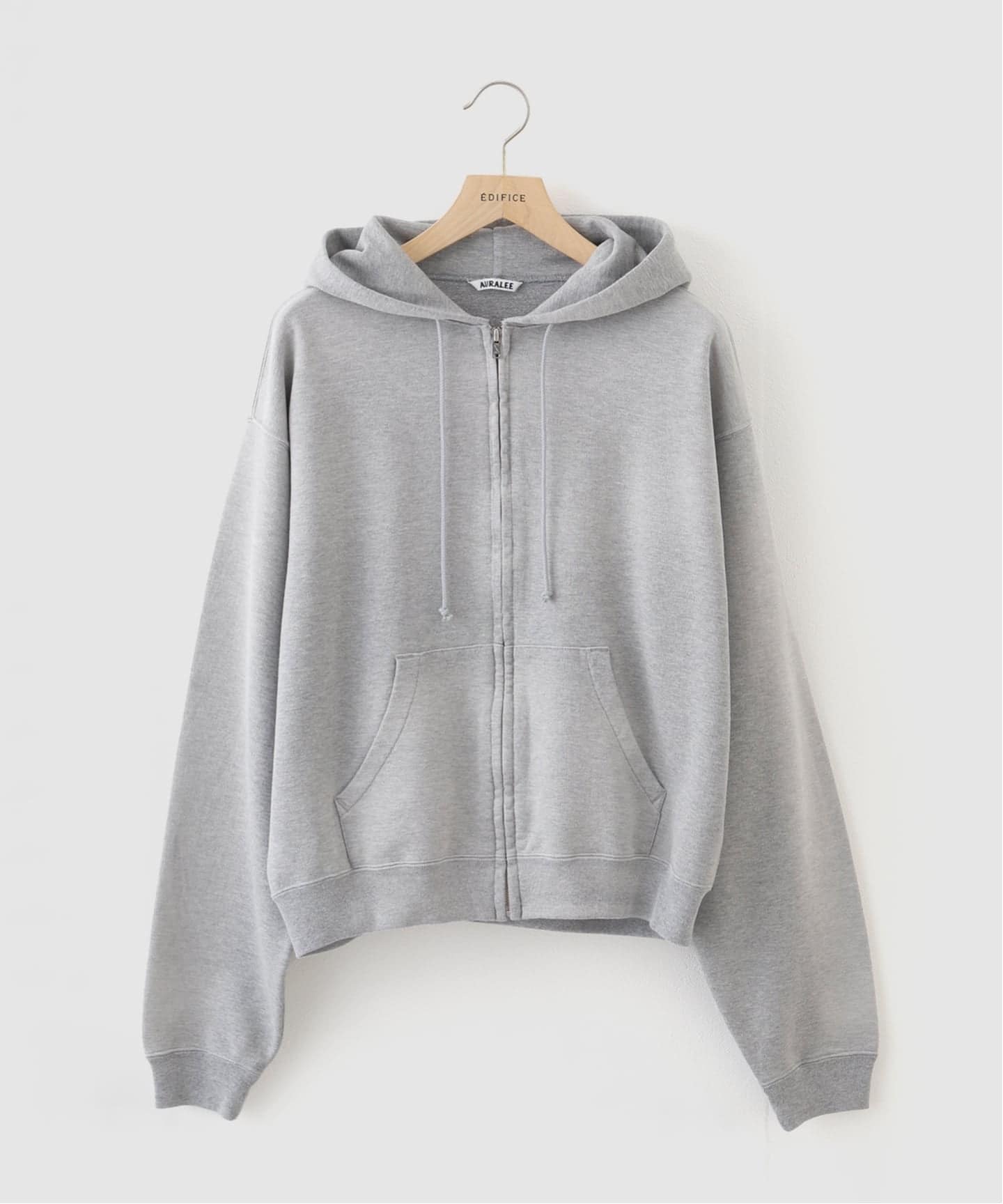 AURALEE (オーラリー) PRODUCT DYED PIMA LIGHT SWEAT ZIP パーカー