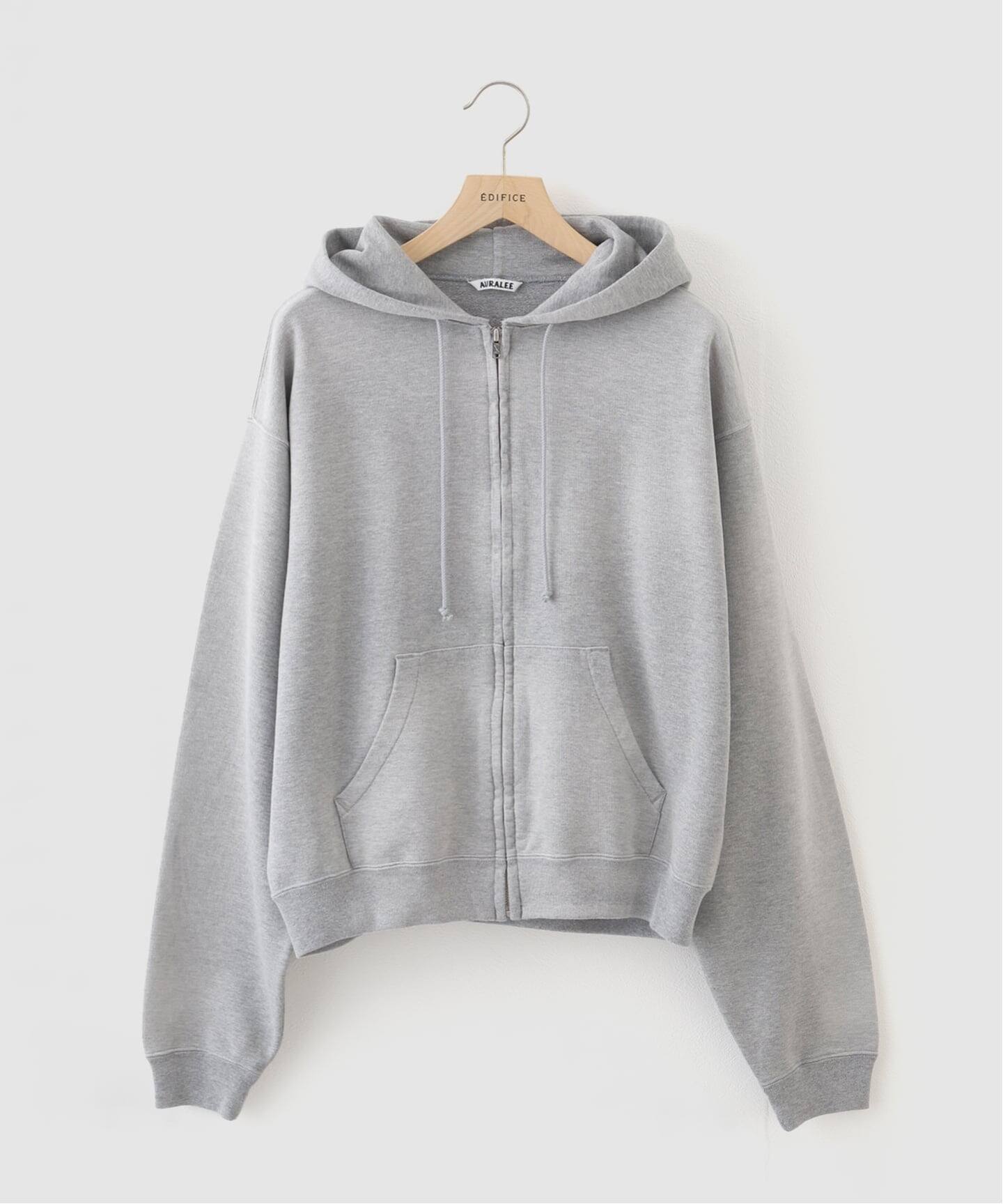 AURALEE (オーラリー) PRODUCT DYED PIMA LIGHT SWEAT ZIP パーカー 