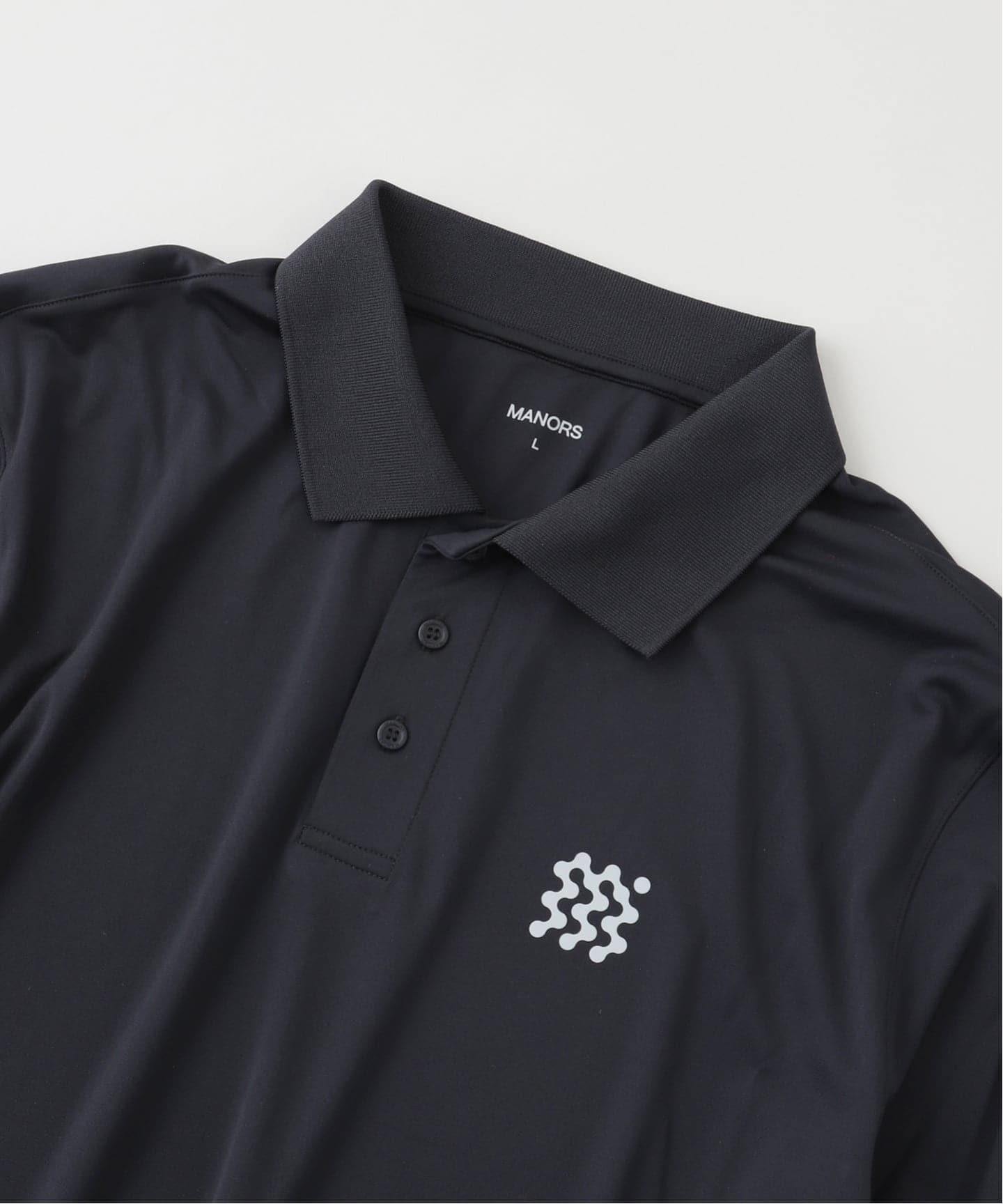MANORS GOL（マナーズゴルフ）L/S Course ポロシャツ SMTHLNK - M