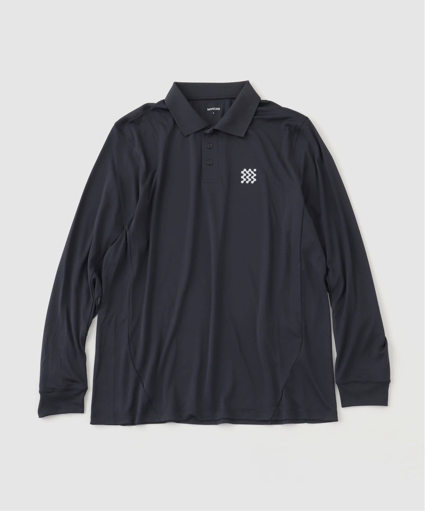 MANORS GOL（マナーズゴルフ）L/S Course ポロシャツ SMTHLNK - M