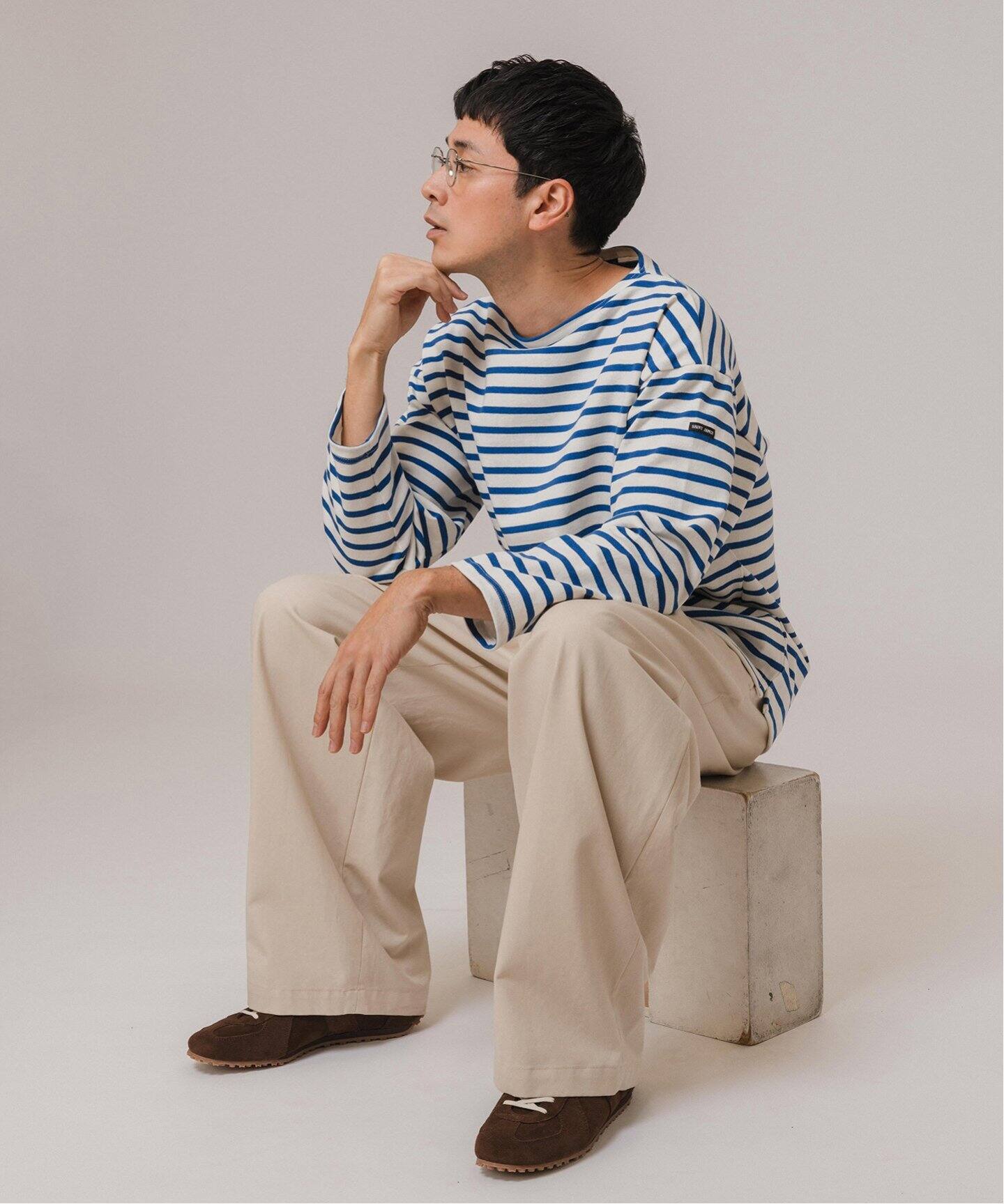 SAINT JAMES (セントジェームス) 別注 ウエッソン ルーズ ボーダー（T  