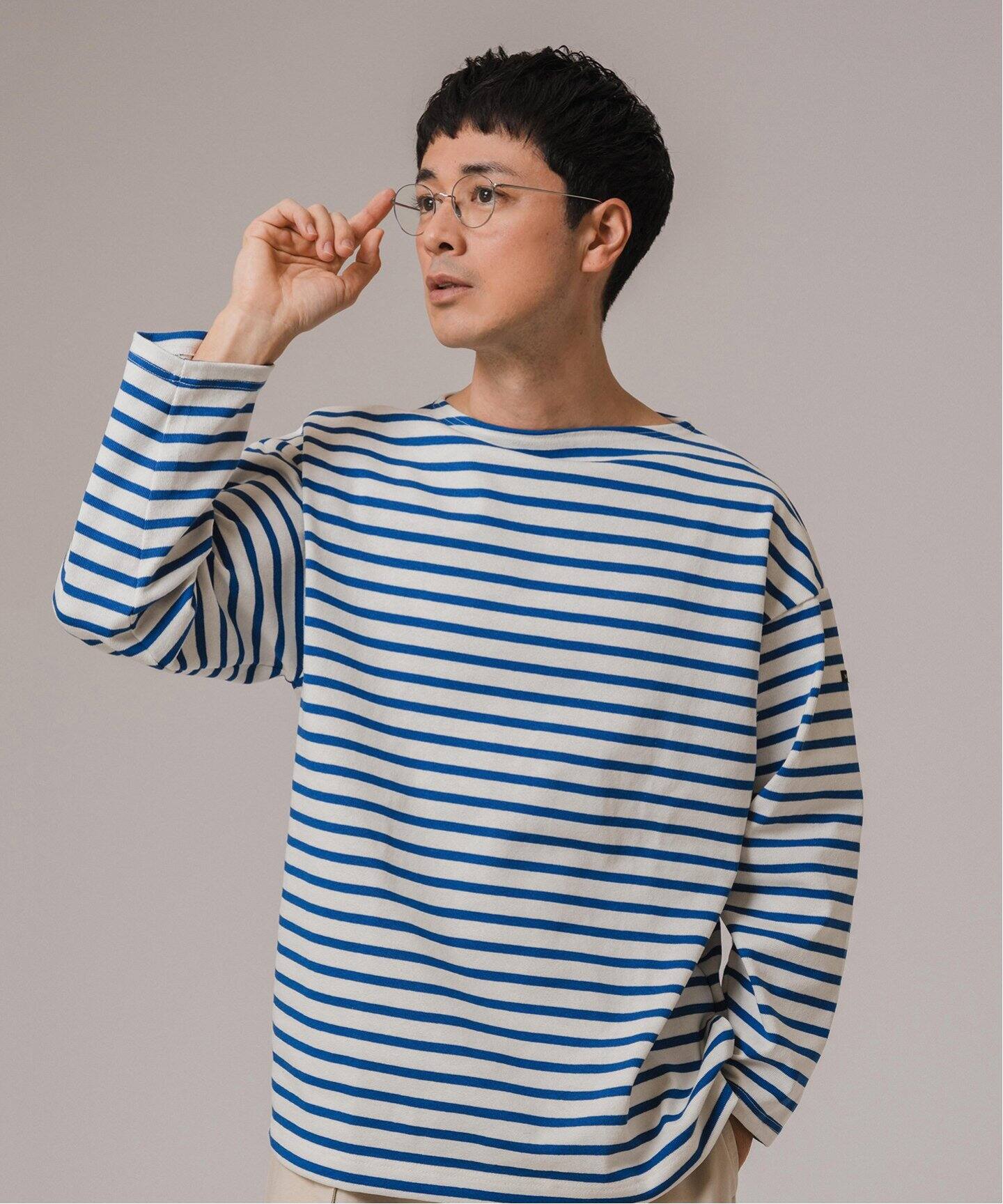 SAINT JAMES (セントジェームス) 別注 ウエッソン ルーズ ボーダー（T  