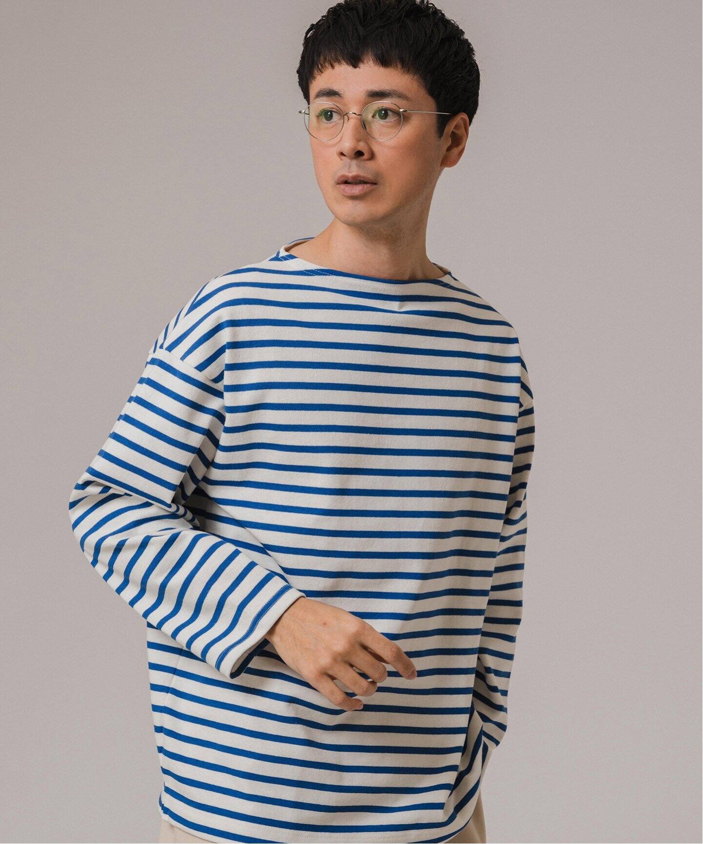 SAINT JAMES (セントジェームス) 別注 ウエッソン ルーズ ボーダー（T  