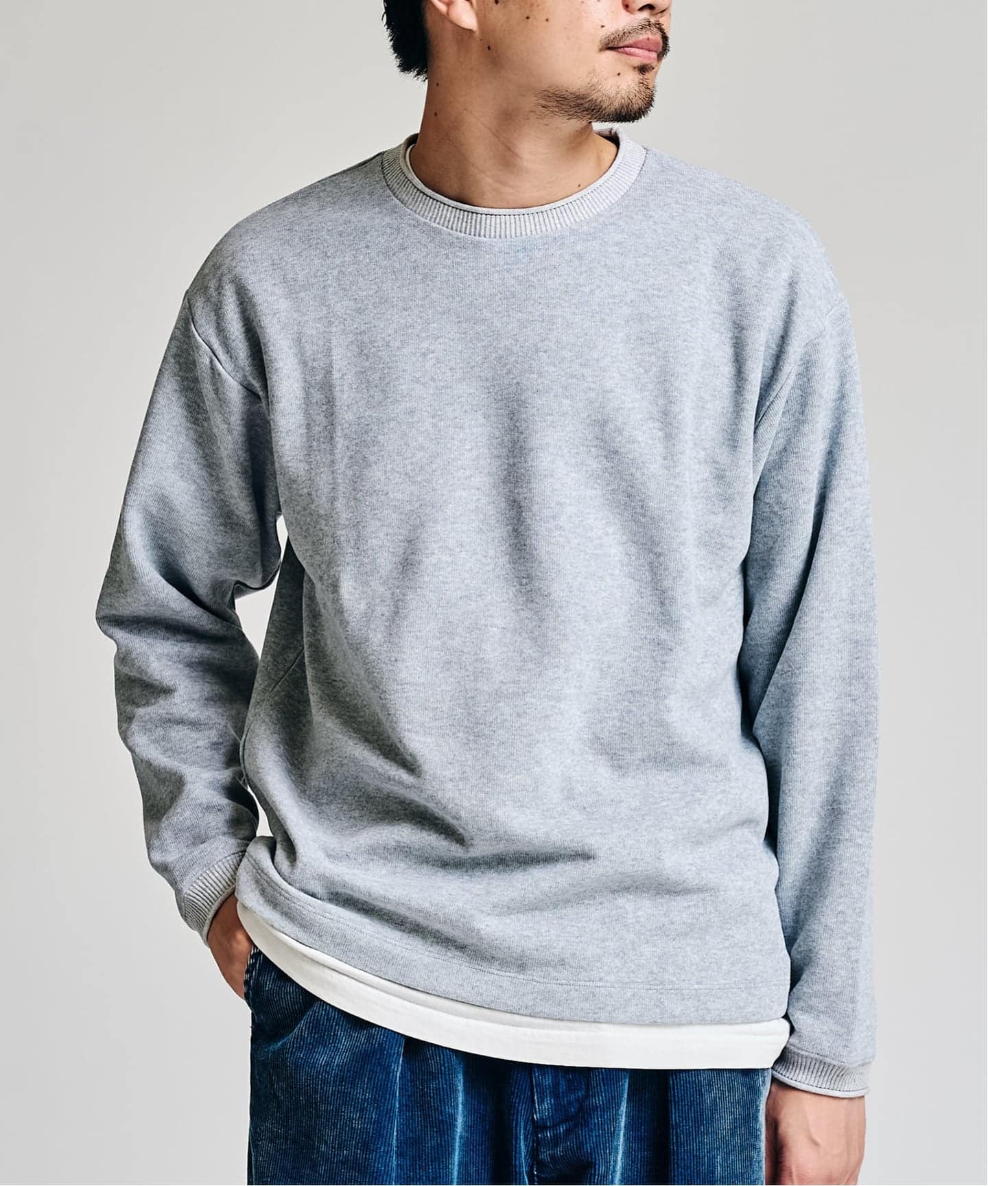 フォーワンセブンバイエディフィス 417 Lサイズ　長袖　カットソー 417 EDIFICE｜フォーワンセブン エディフィスのTシャツ
