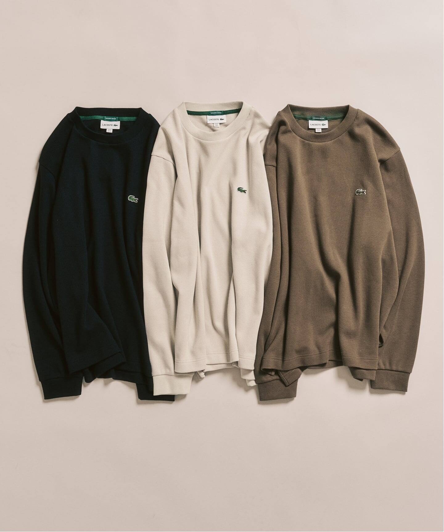 LACOSTE / ラコステ】 別注 ワッフルL/S カットソー（Tシャツ 