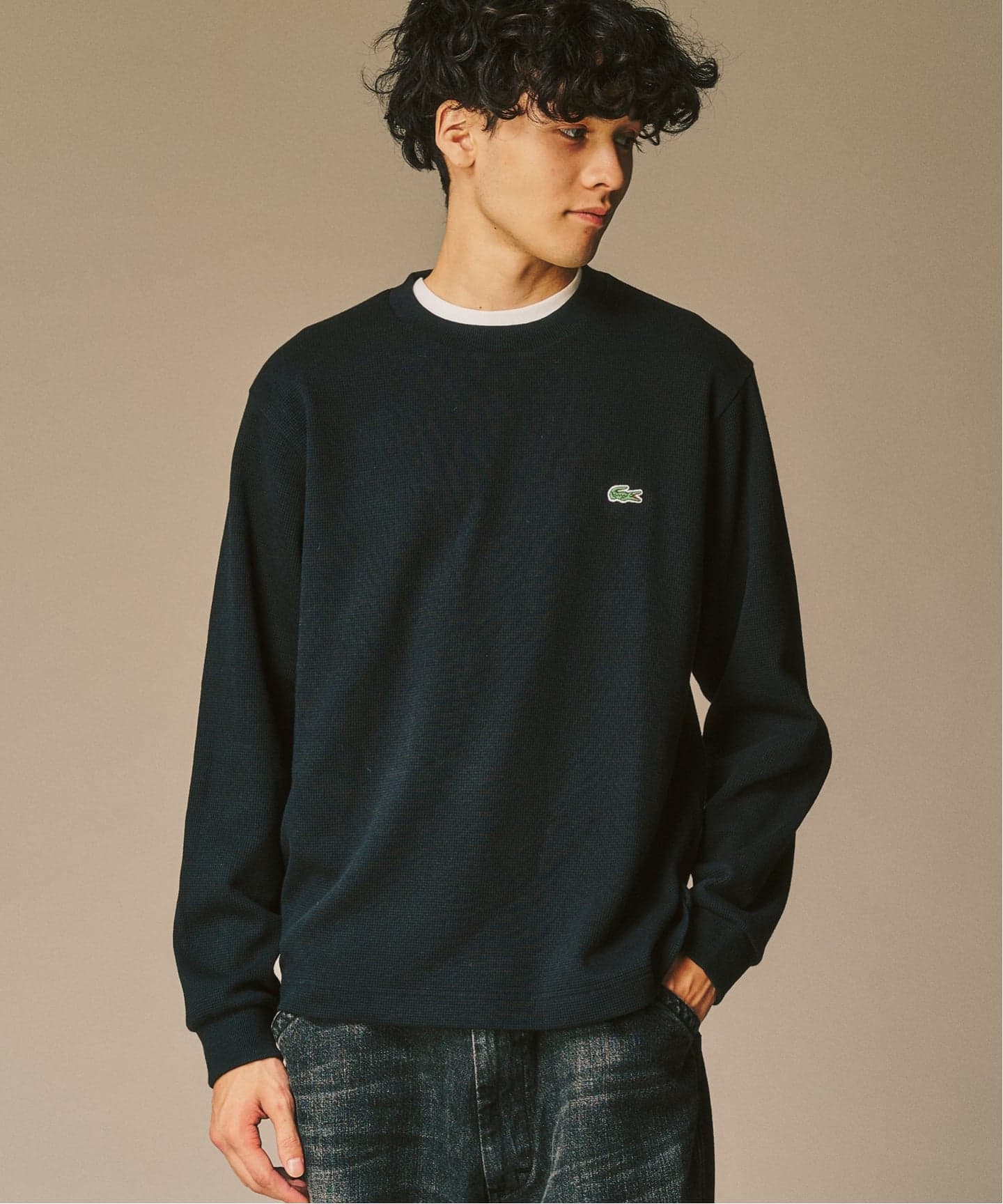 LACOSTE / ラコステ】 別注 ワッフルL/S カットソー（Tシャツ