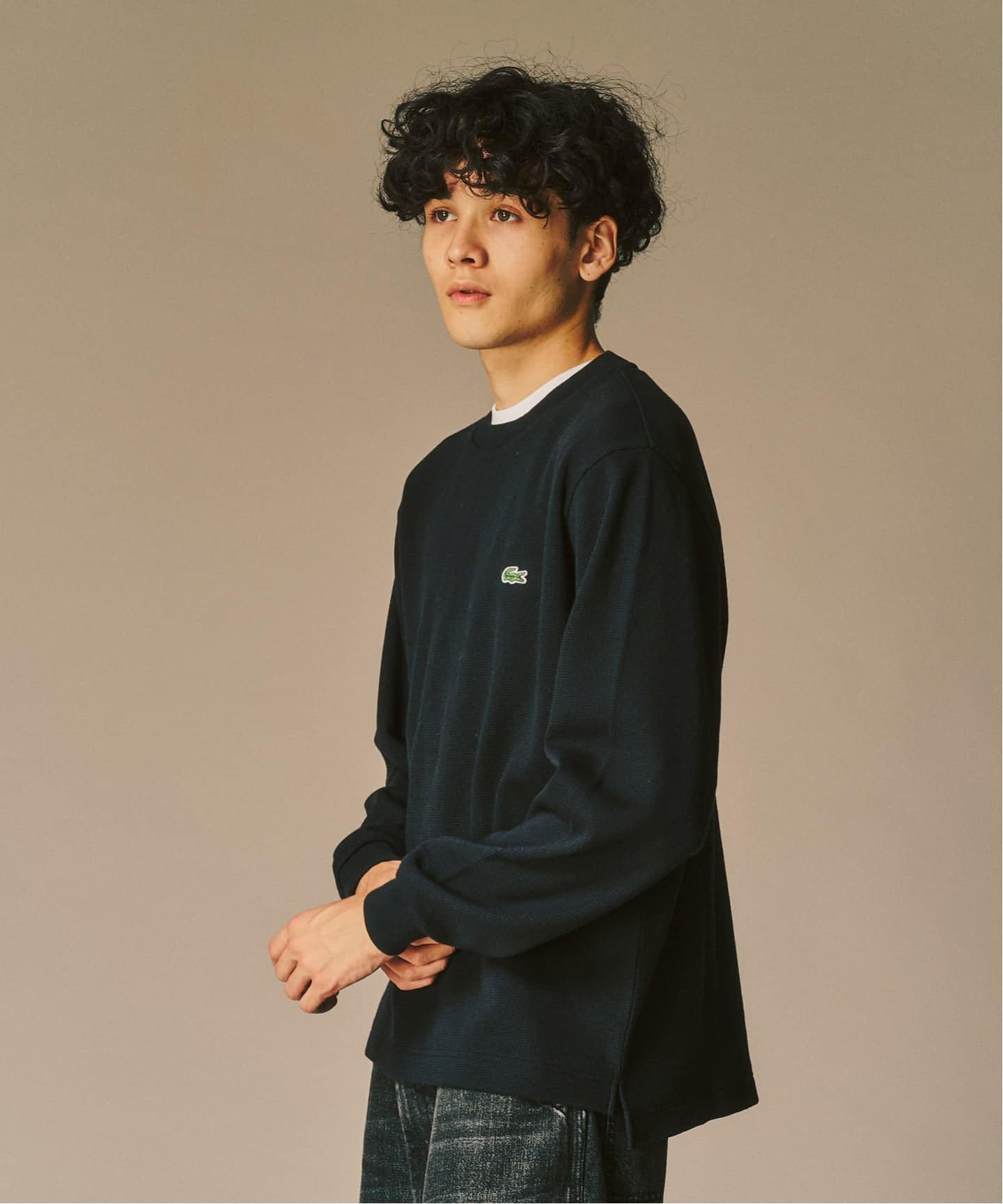 LACOSTE / ラコステ】 別注 ワッフルL/S カットソー（Tシャツ