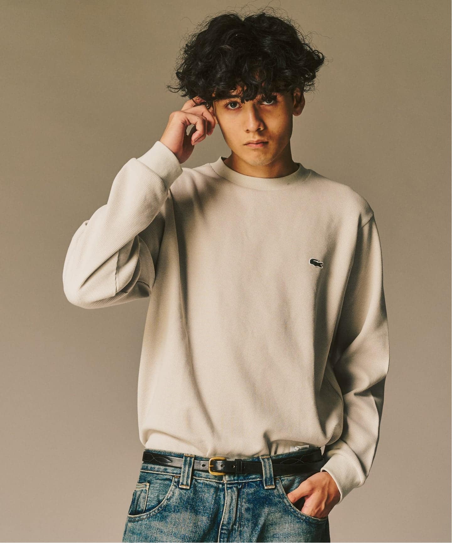 LACOSTE / ラコステ】 別注 ワッフルL/S カットソー（Tシャツ