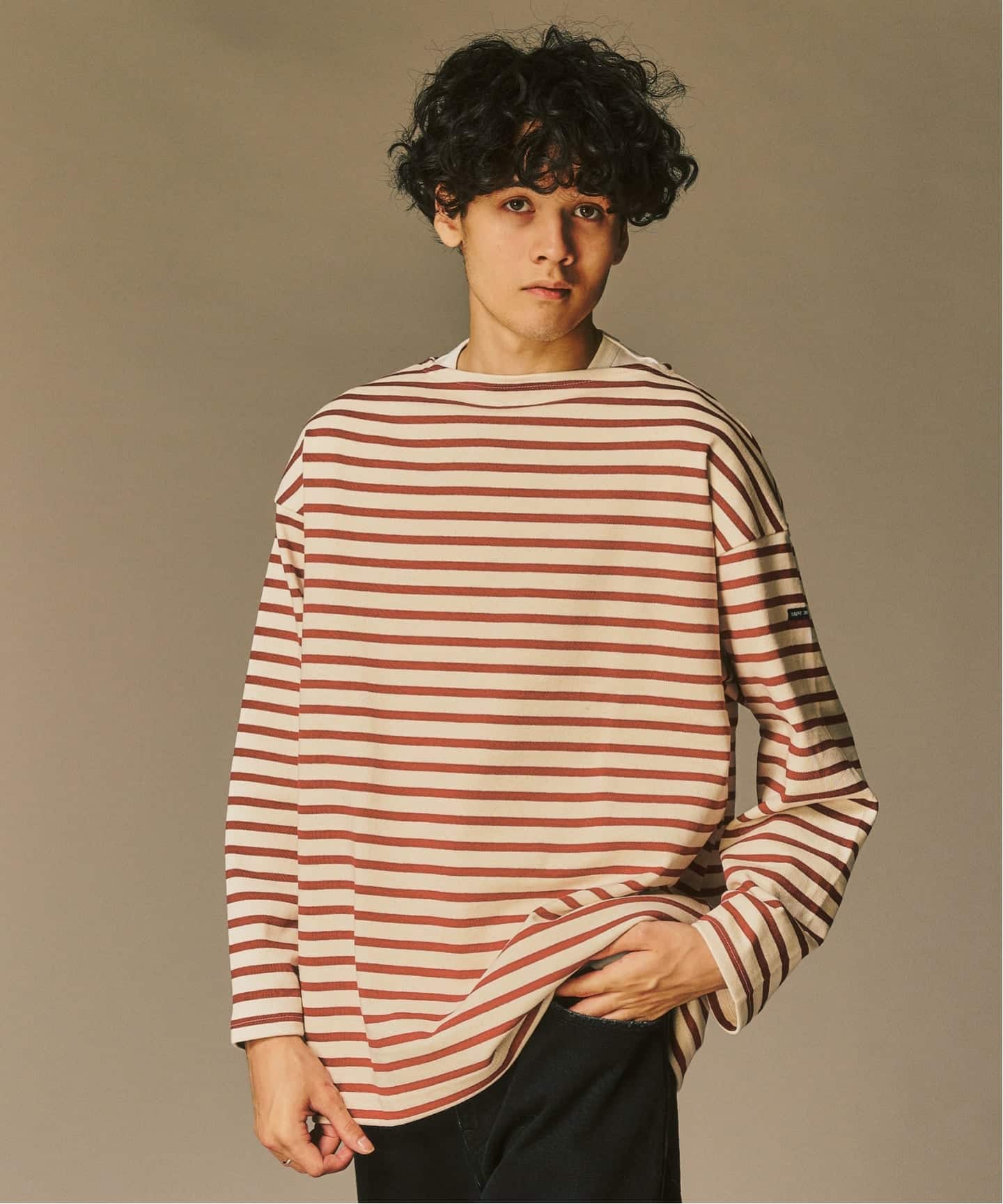 SAINT JAMES / セントジェームス 別注 ウエッソン ルーズ ボーダー（T