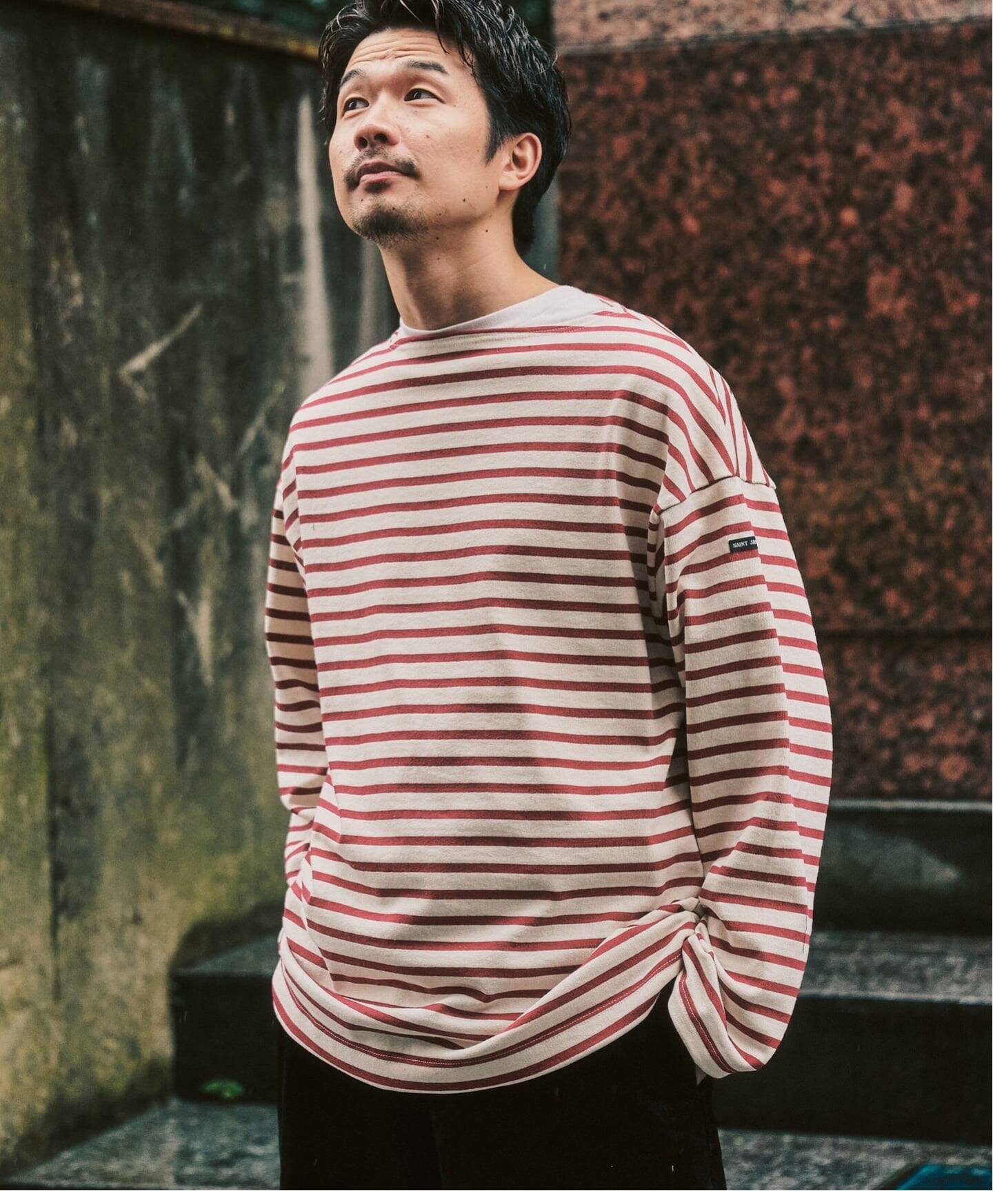 SAINT JAMES / セントジェームス 別注 ウエッソン ルーズ ボーダー（T