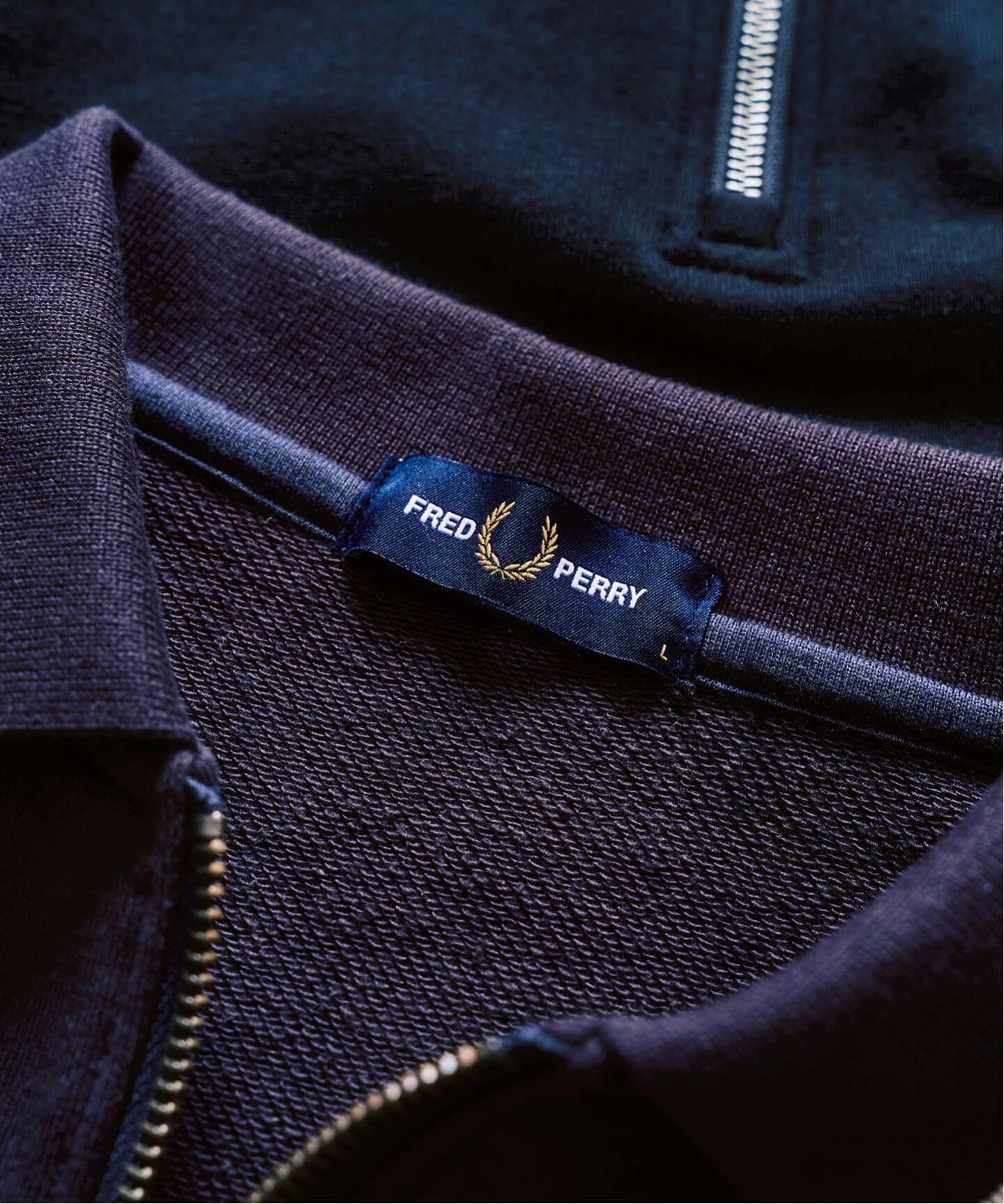 FRED PERRY / フレッドペリー417別注 ハーフジップ リブカラー