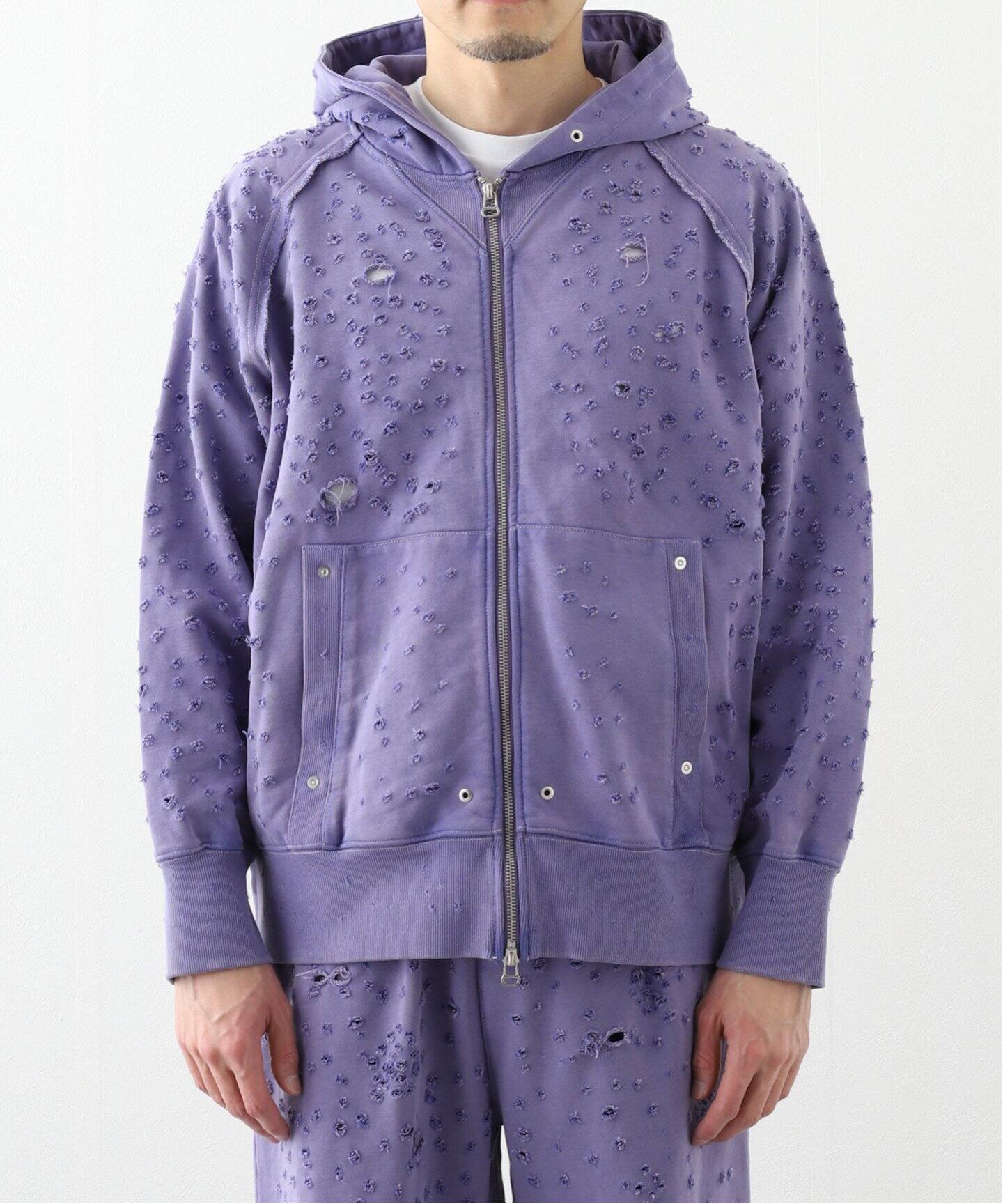 FAF フーディー Dameged Zip up Hoodie | FAF(エフエーエフ) / トップス