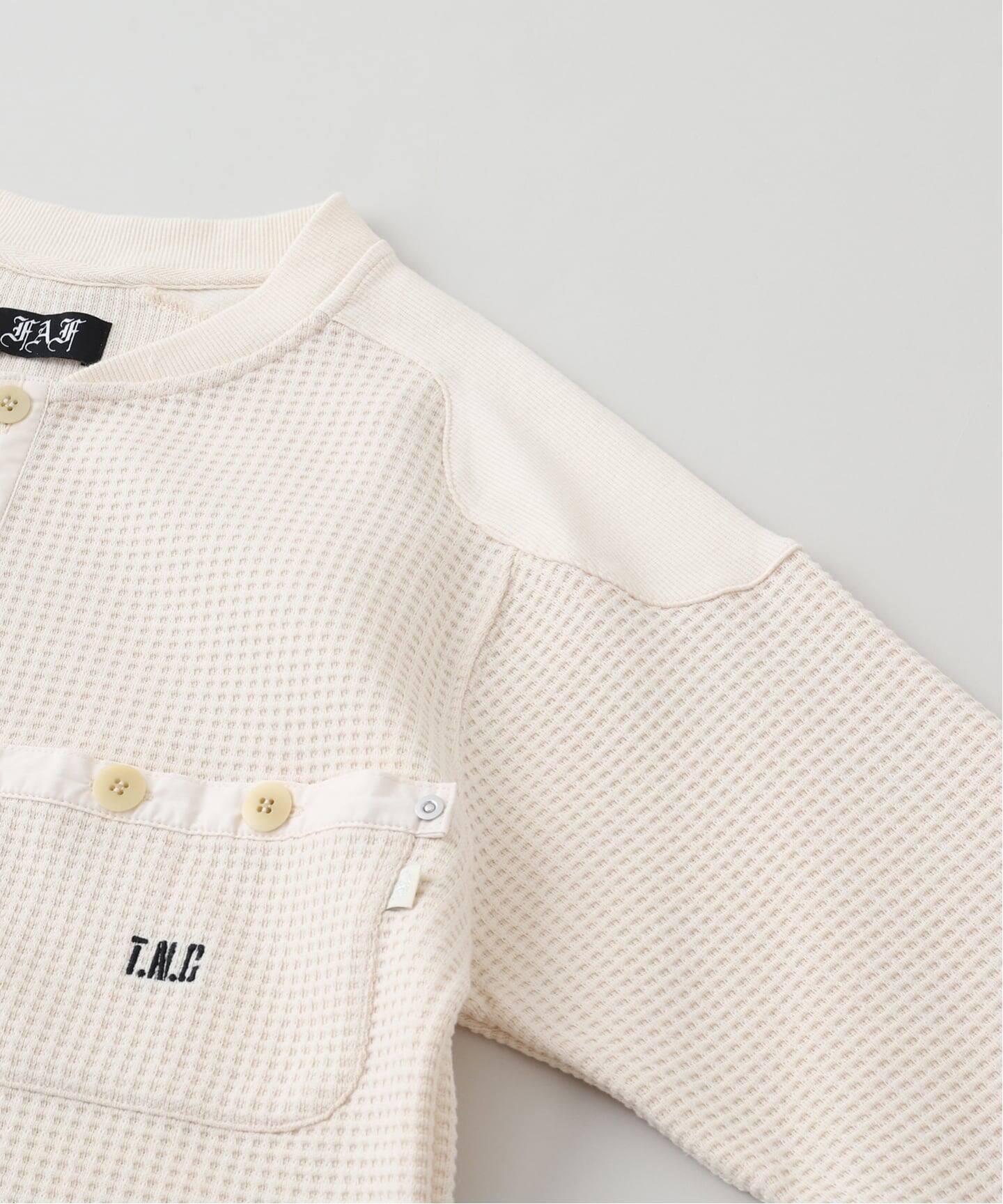 FAF / フェイク アズ フラワーズ PACIS THERMAL HENLEY NECK（Tシャツ