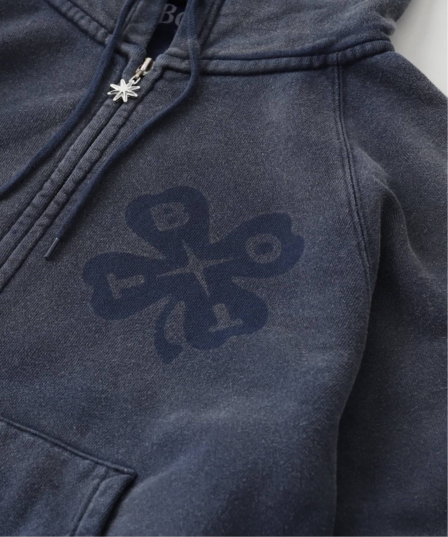 BoTT / ボット WASHED LUCKY LOGO ZIP HOODIE（パーカー）｜PULP