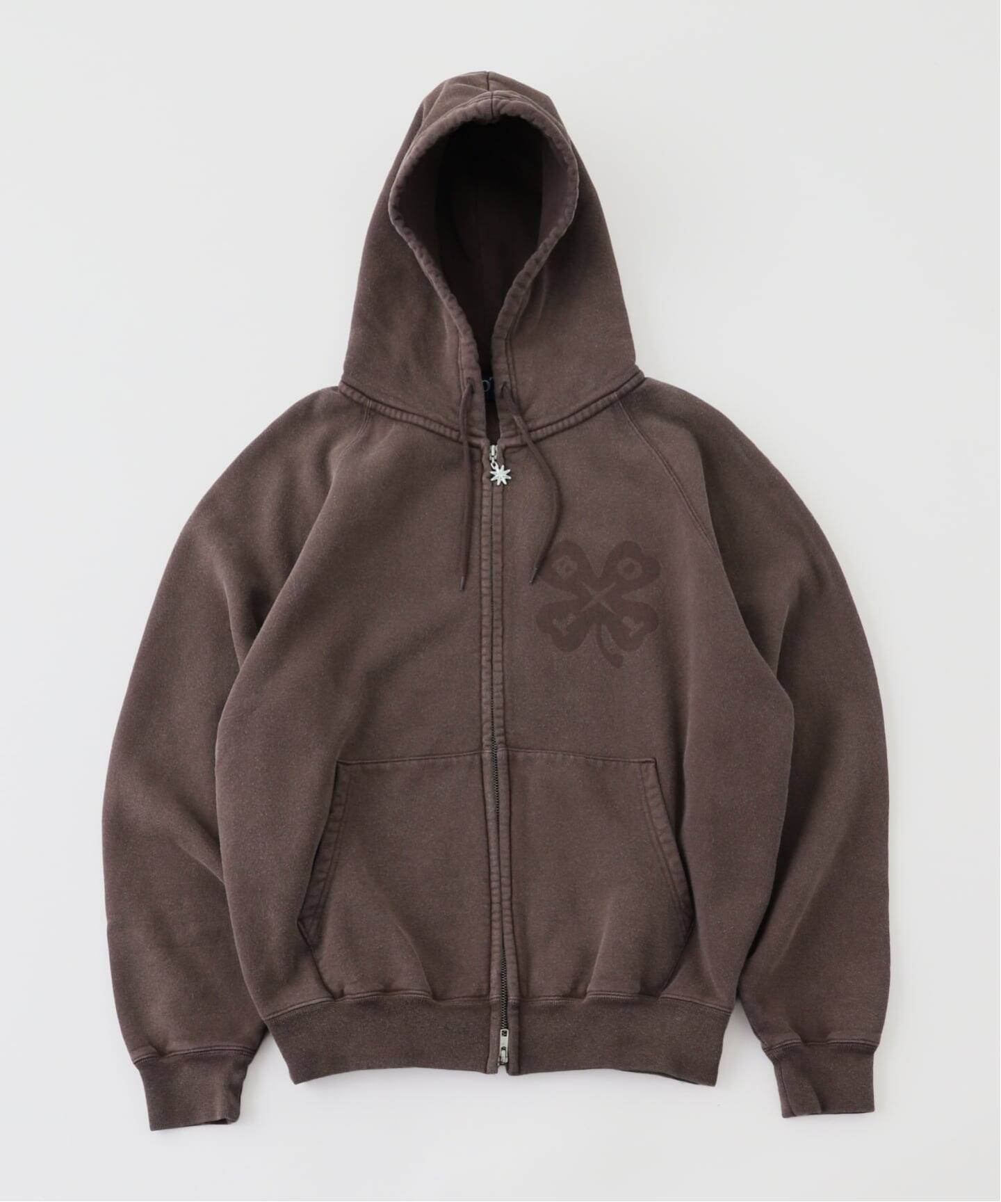 トップス BoTT Washed Lucky Logo Zip Hoodie BoTT / ボット WASHED LUCKY LOGO ZIP HOODIE（パーカー）｜PULP