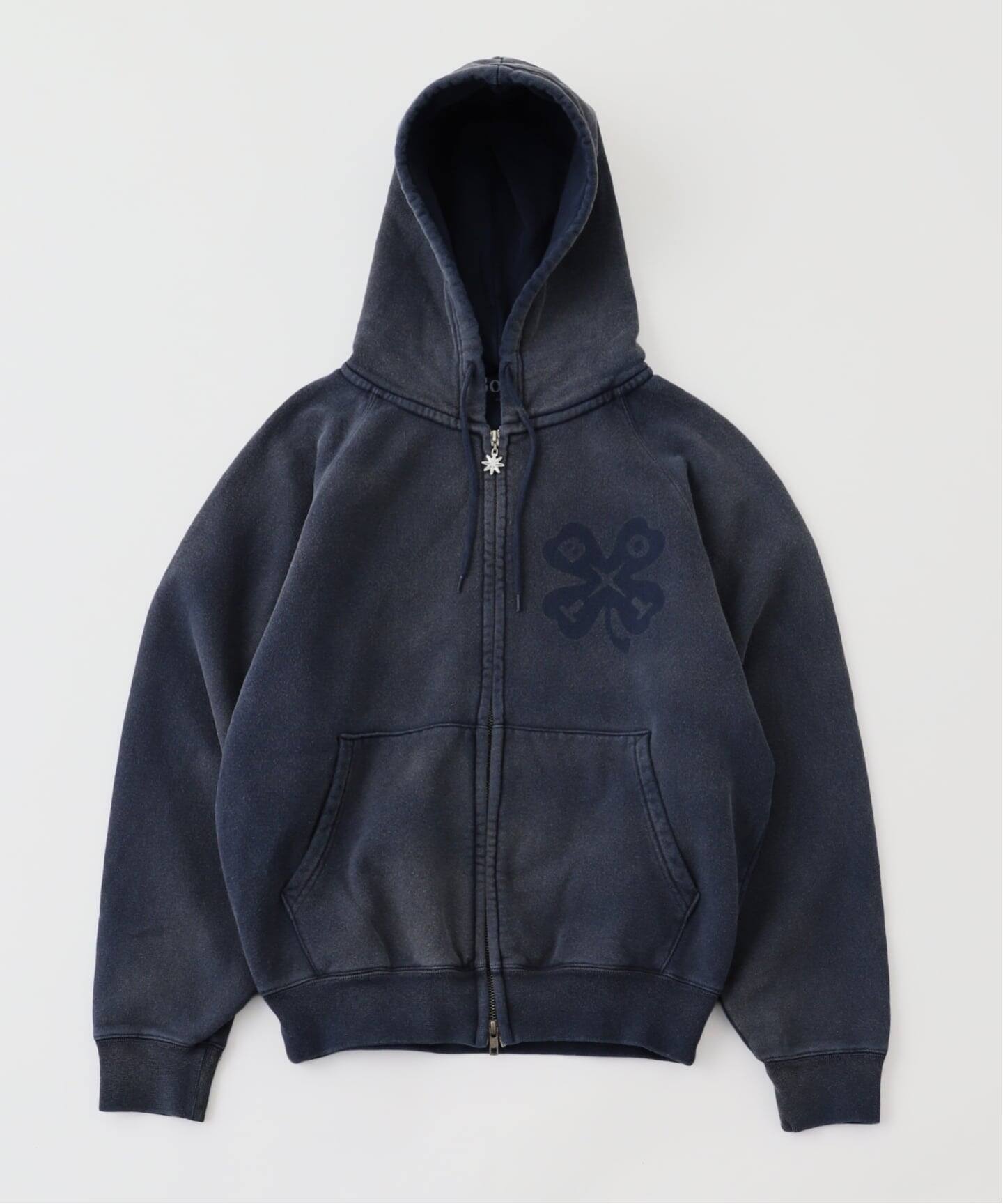 BoTTロゴ ネイビー ジップアップパーカー