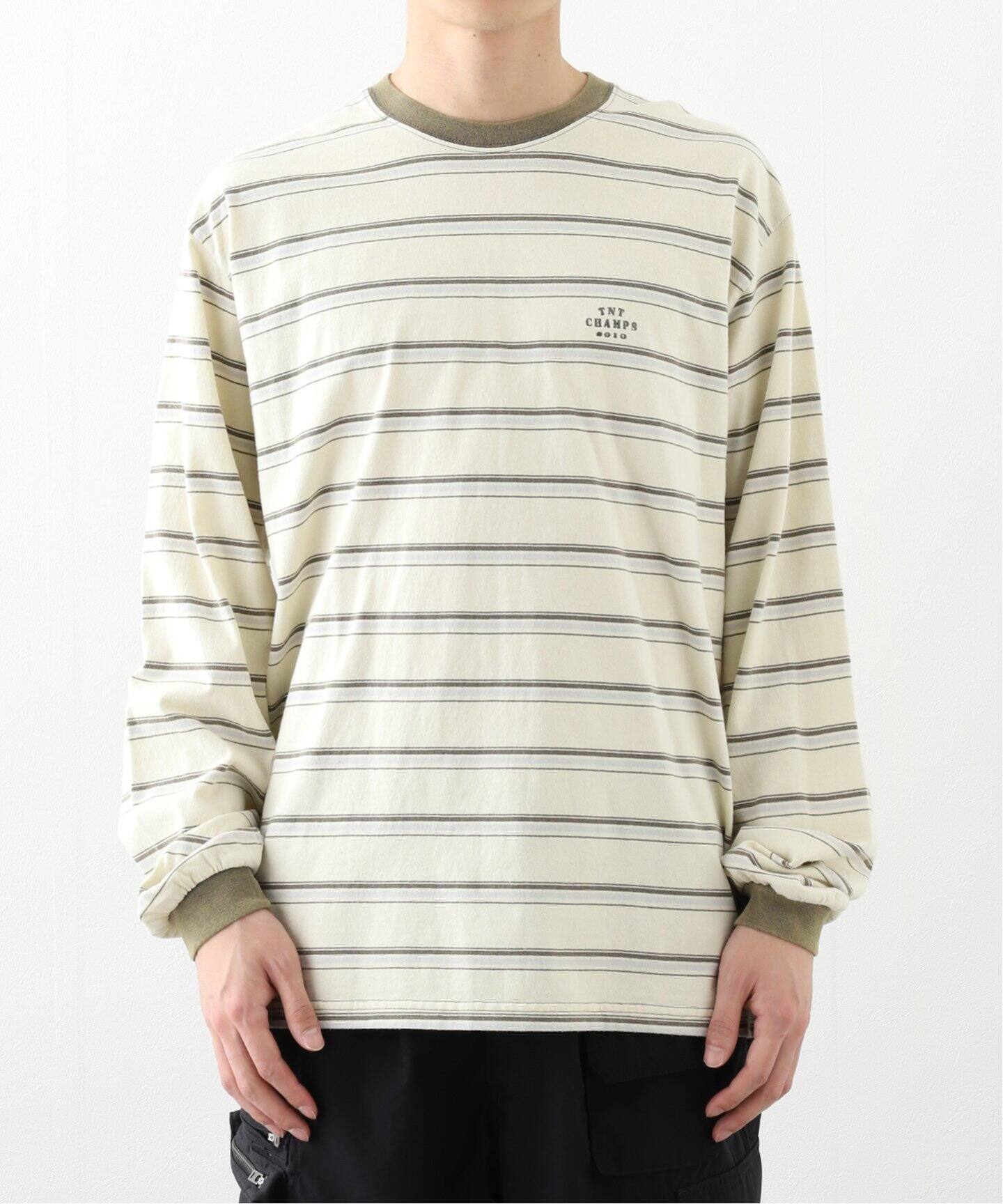 Tシャツ・カットソー 25SS thisisneverthat Striped L/S Tee THISISNEVERTHAT / ディスイズネバーザット STRIPED L/S TEE