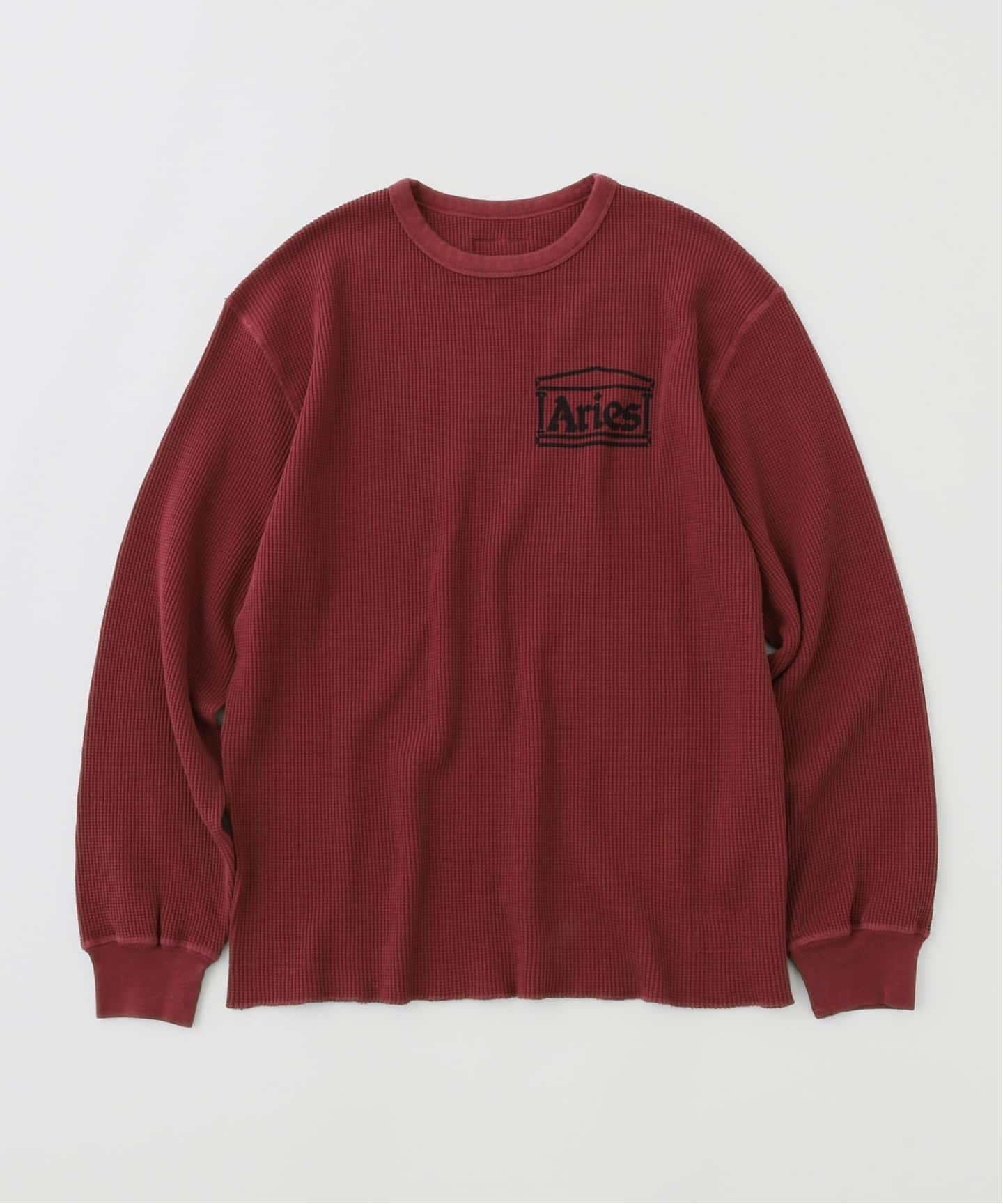 ARIES ロンT ARIES / アリーズ REVERSIBLE TEMPLE WAFFLE LS TEE / AR40666