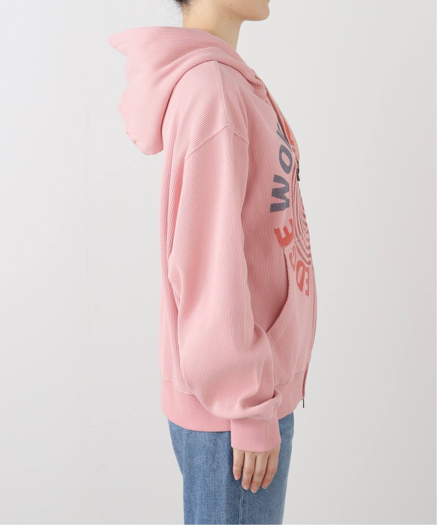 WOKE EDGE / ウォークエッジ WASHED THERMAL ZIP HOODIE（パーカー 