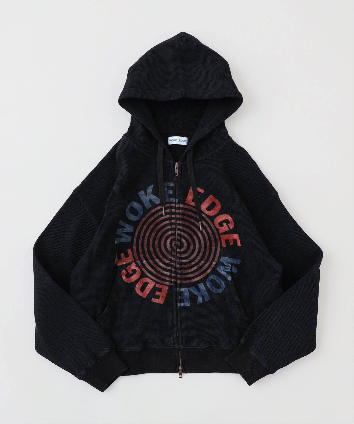 WOKE EDGE / ウォークエッジ WASHED THERMAL ZIP HOODIE（パーカー 